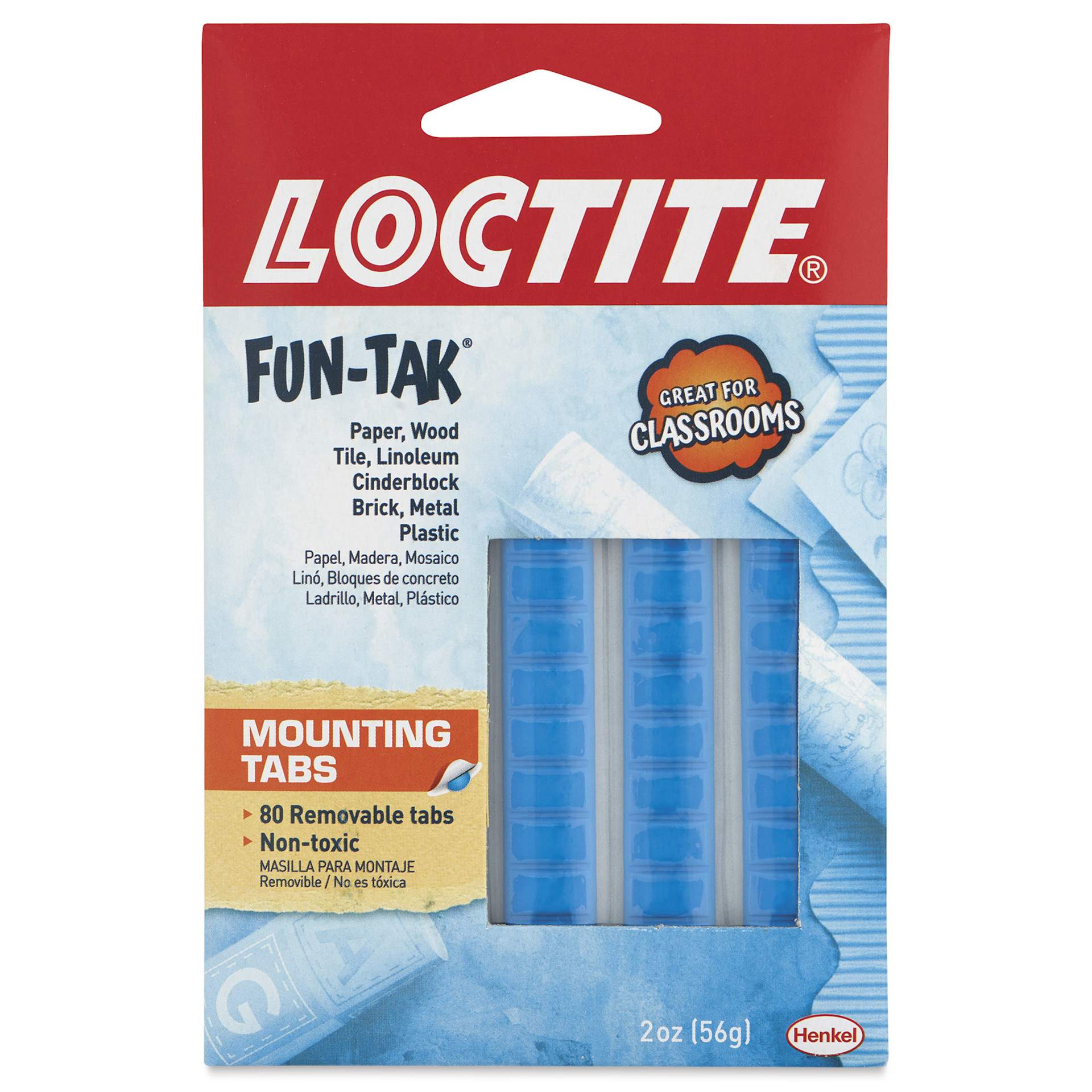 Loctite Fun-Tak Reusable Mounting Putty Tabs - 2 oz - front of packaging