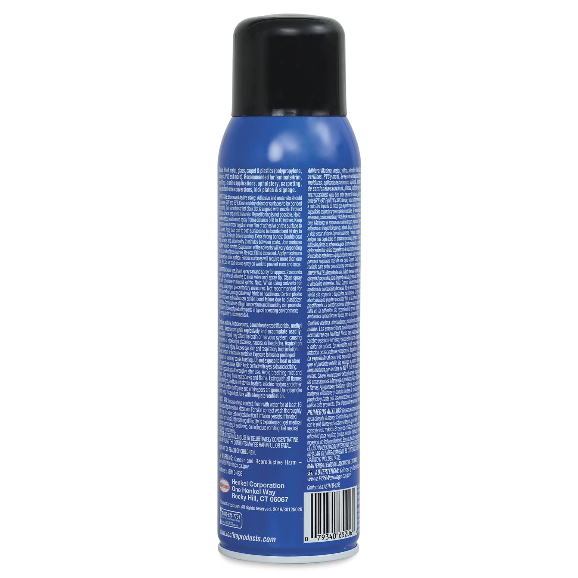 Loctite Professional Spray Adhesive - 13.5 oz - back