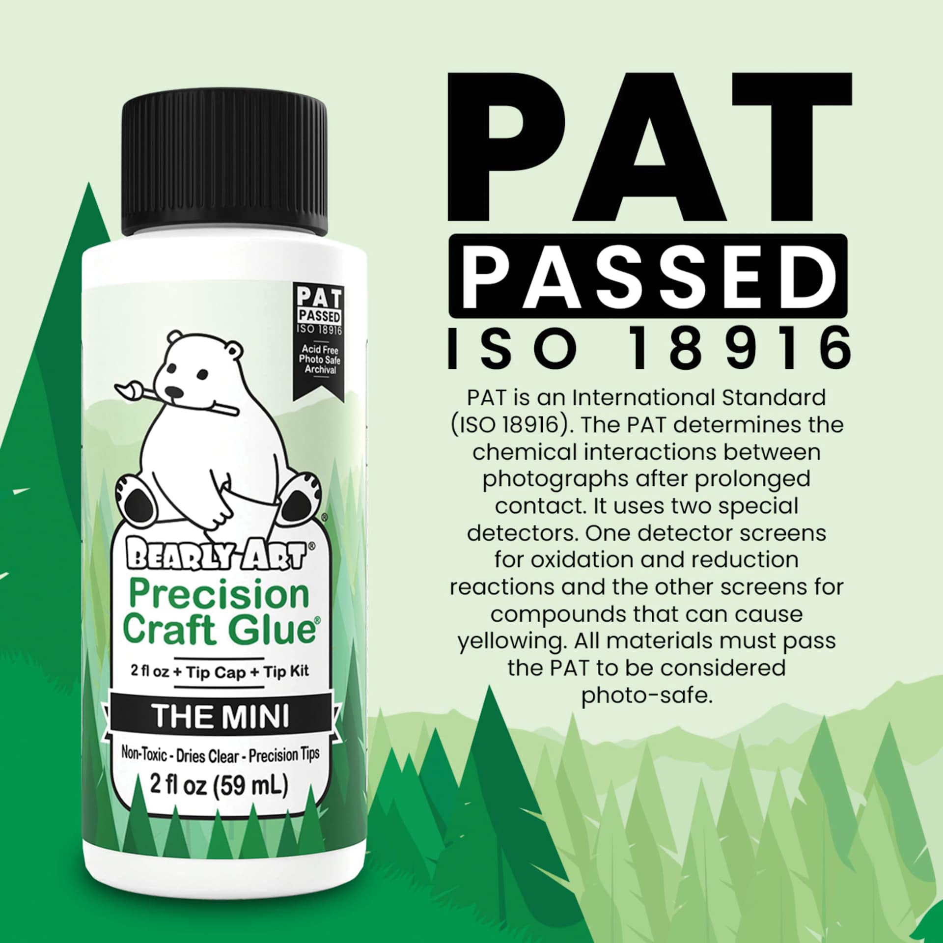 Bearly Art Precision Craft Glue - The Mini, 2 oz