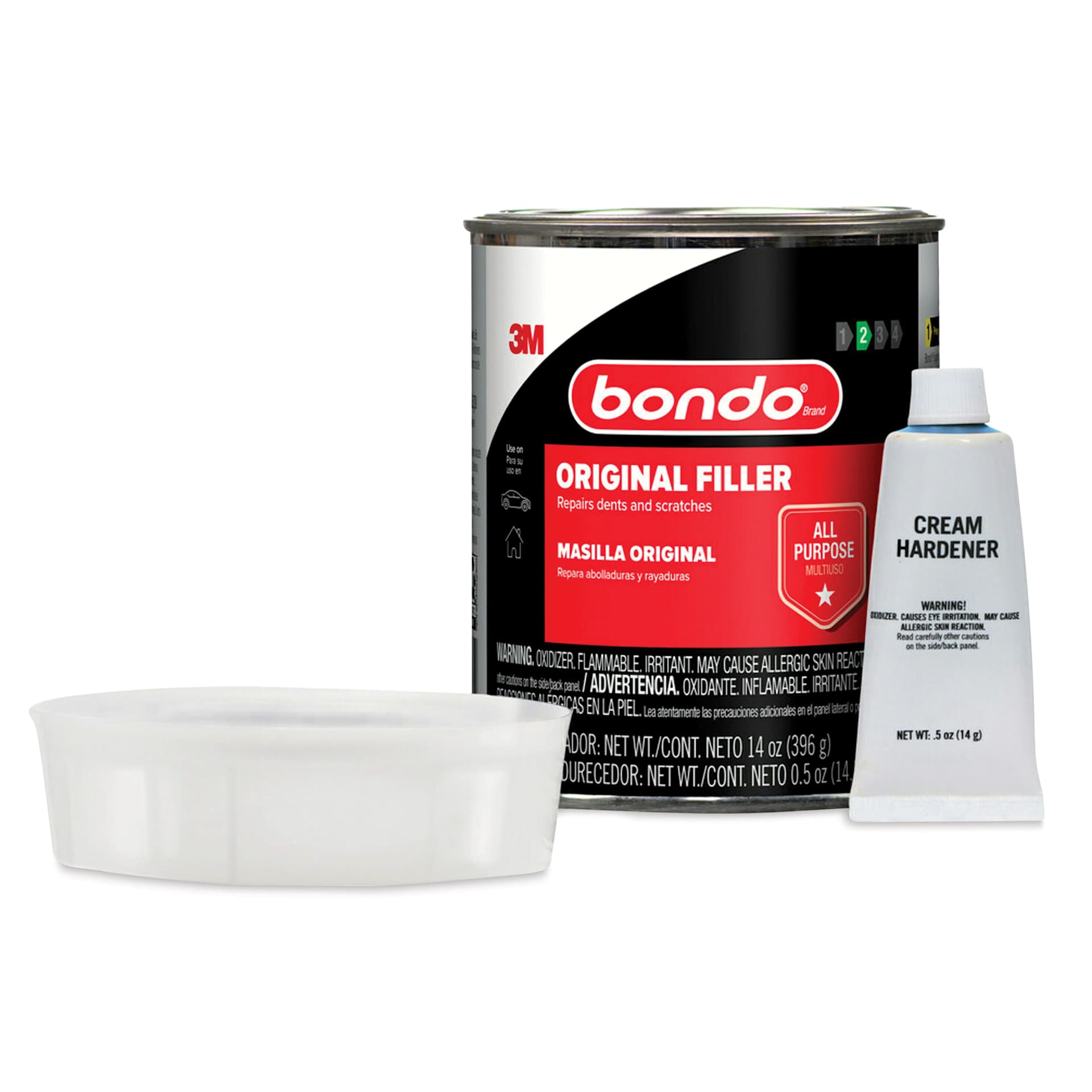  Bondo Original Filler - 14 oz, Can and contents