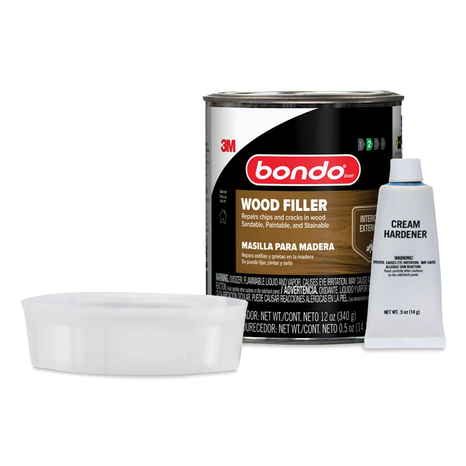 Bondo Wood Filler - 12 oz, Can contents