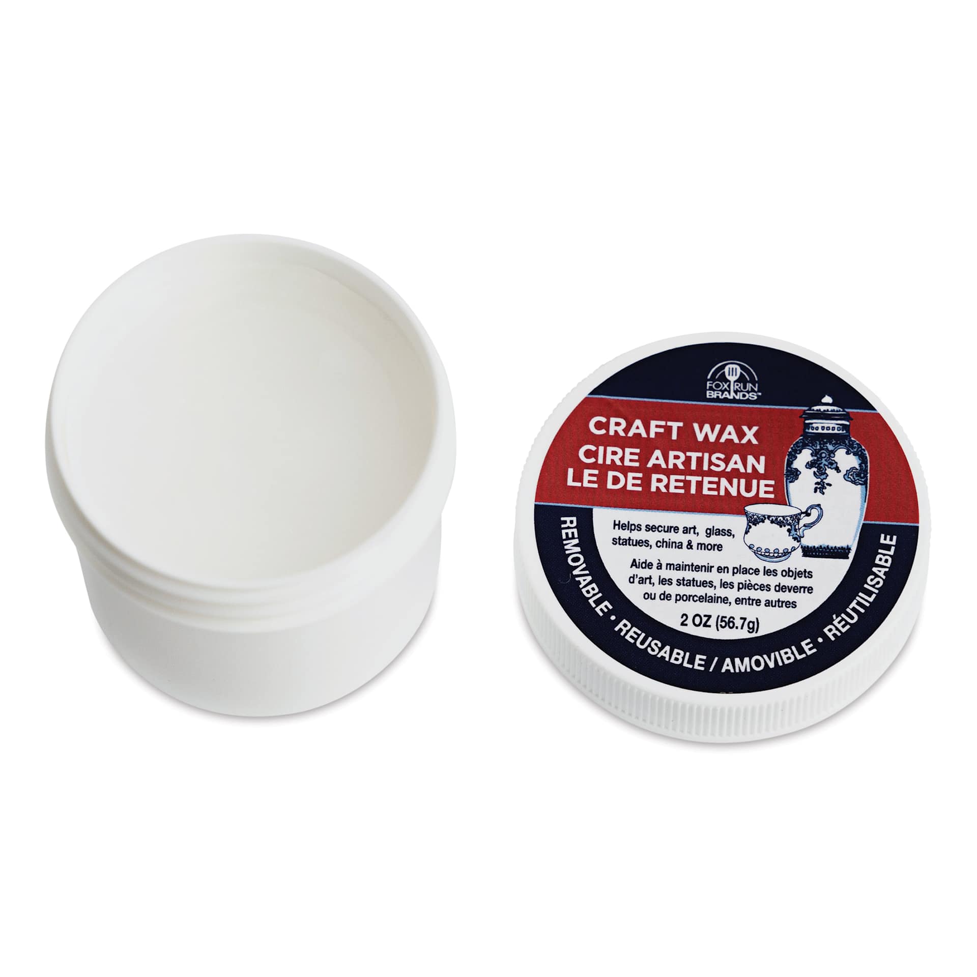 Fox Run Craft Wax - 2 oz Jar with lid removed