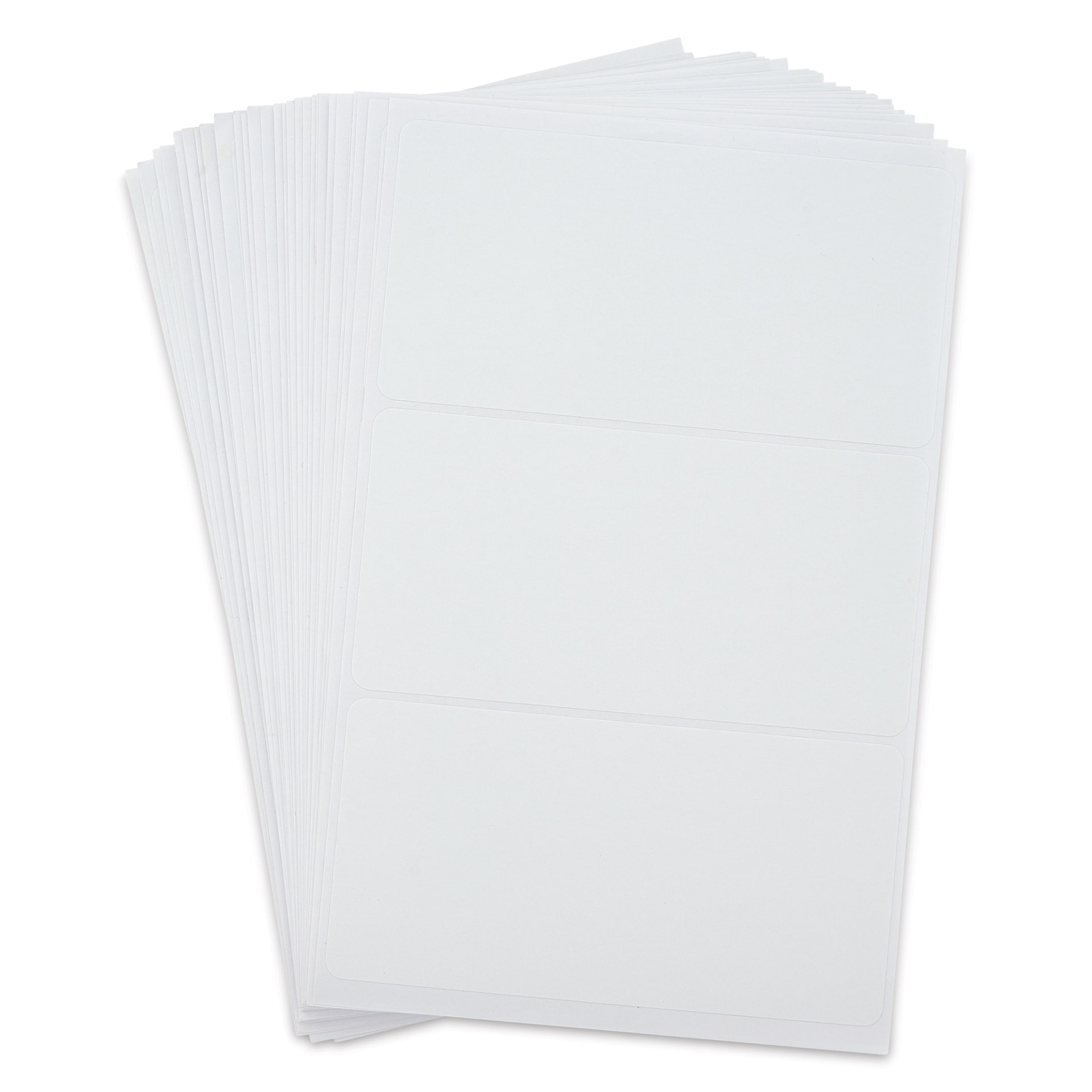 Charles Leonard Self-Adhesive All Purpose Removable Labels - Pkg of 120, 4" x 2"