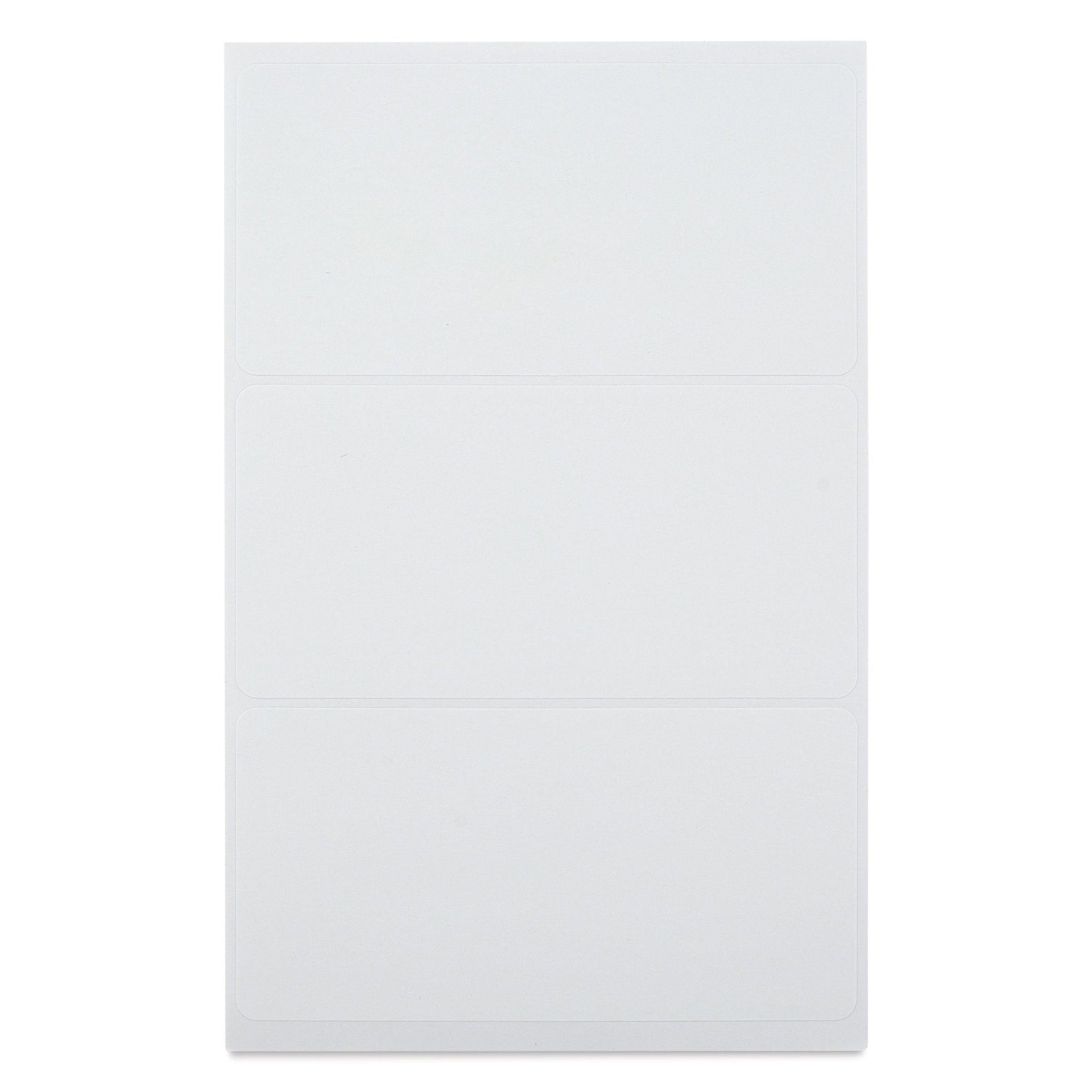 Charles Leonard Self-Adhesive All Purpose Removable Labels - Pkg of 120, 4" x 2" single sheet