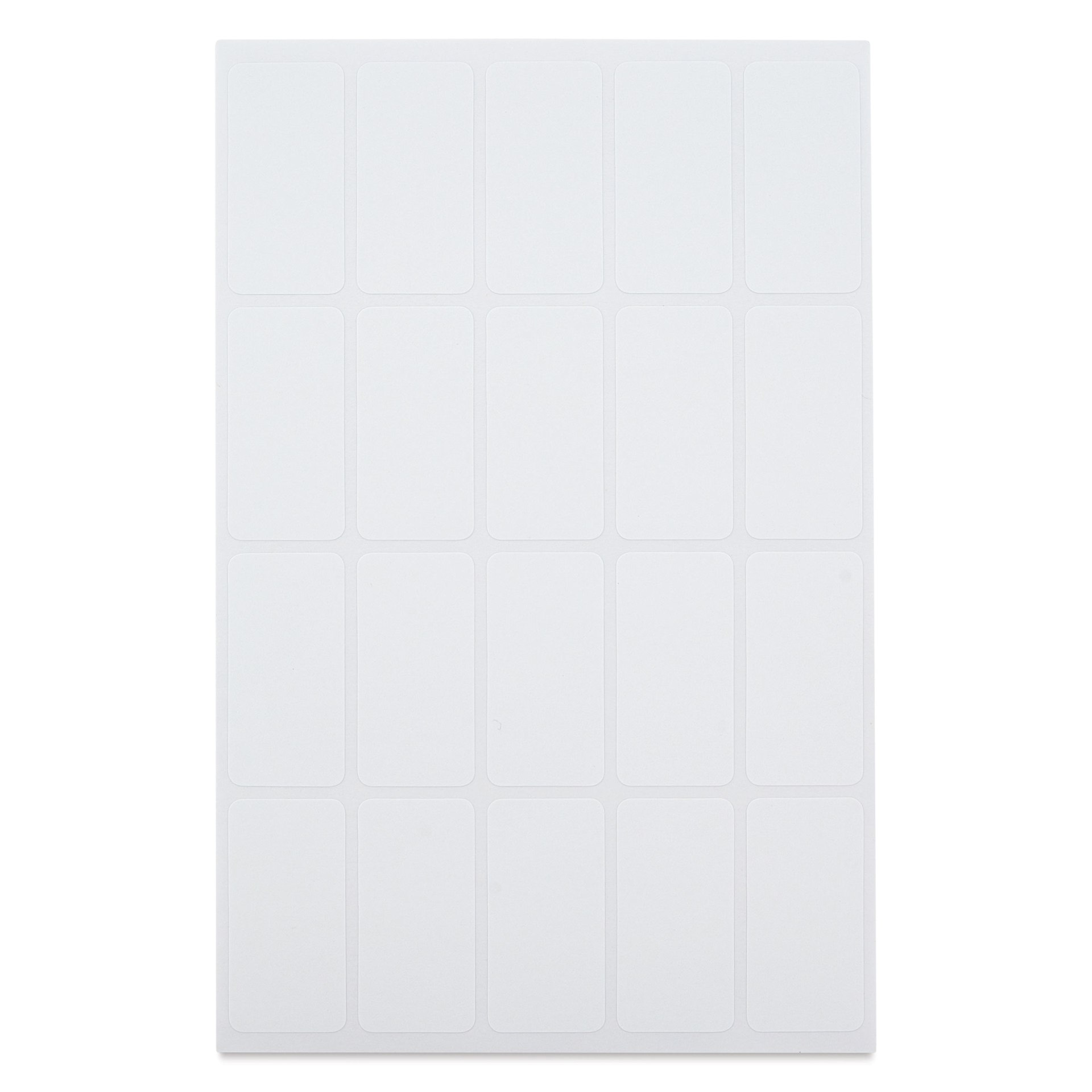Charles Leonard Self-Adhesive All Purpose Removable Labels - Pkg of 500, 3/4" x 1-1/2" single sheet