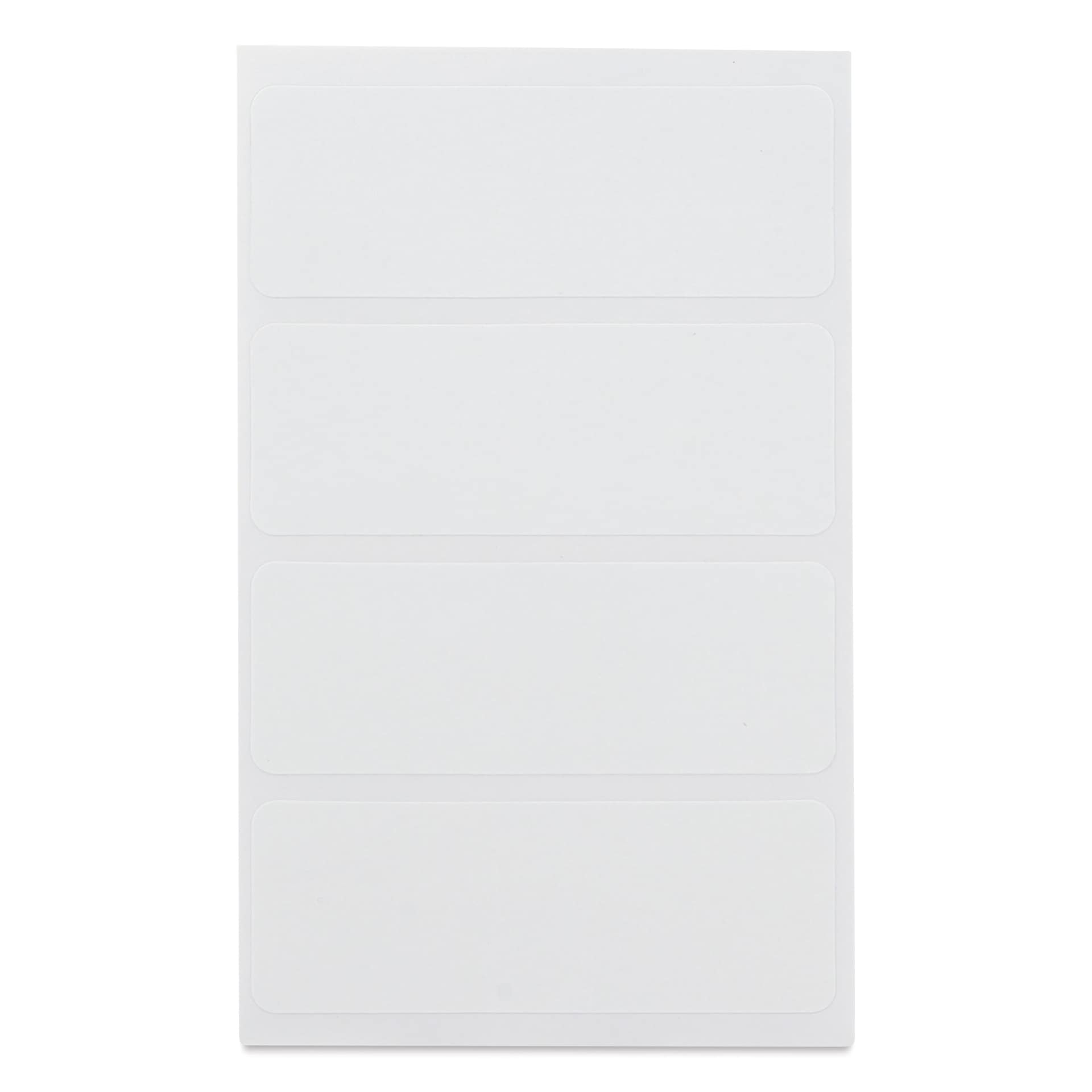 Charles Leonard Self-Adhesive All Purpose Label - Pkg of 128, 1" x 2-3/4" single sheet