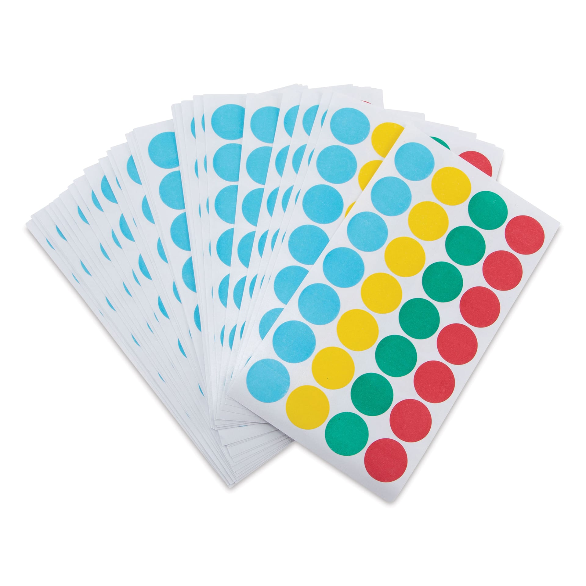 Charles Leonard Color Coding Labels - Pkg of 1000, Assorted, 3/4"