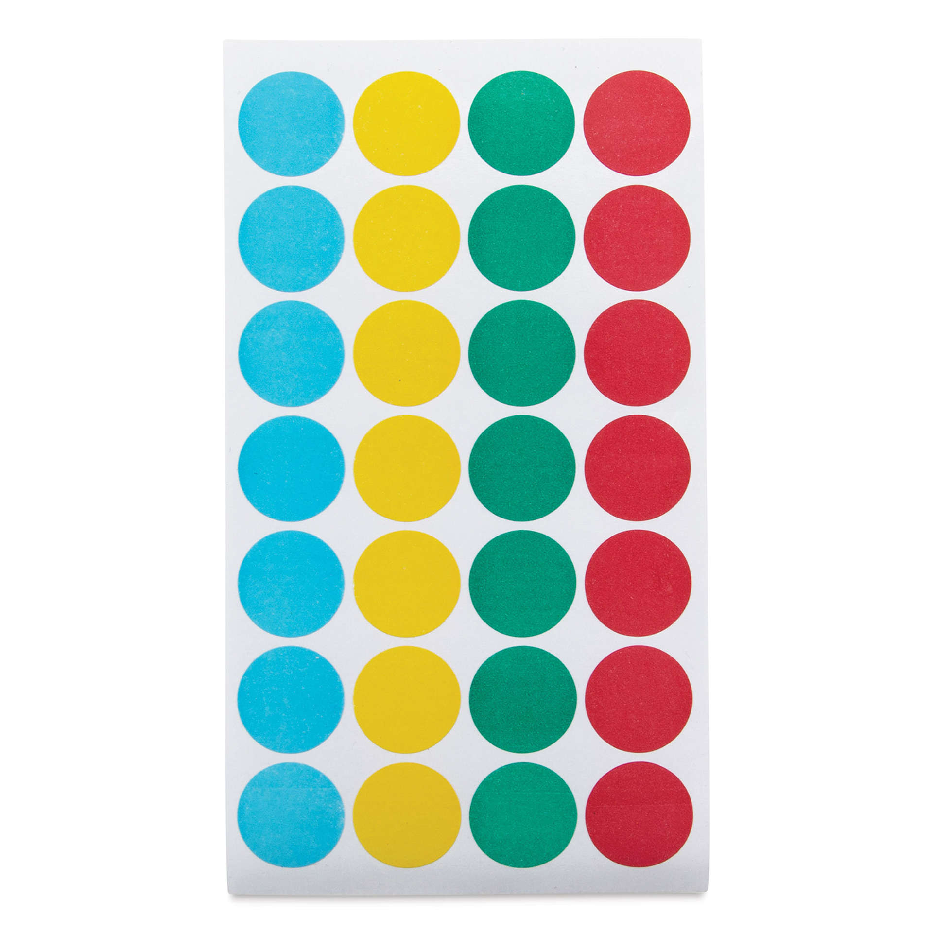 Charles Leonard Color Coding Labels - Pkg of 1000, Assorted, 3/4" single sheet