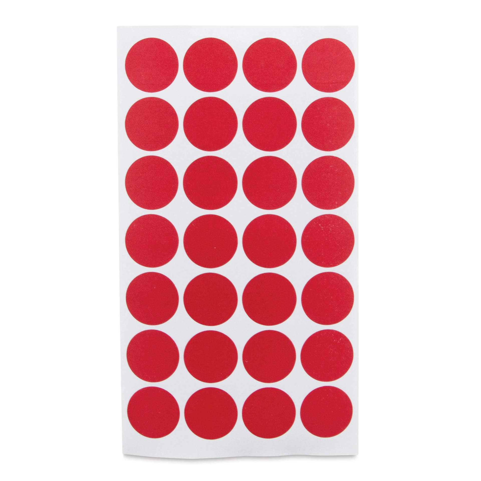 Charles Leonard Color Coding Labels - Pkg of 1000, Red, 3/4" single sheet