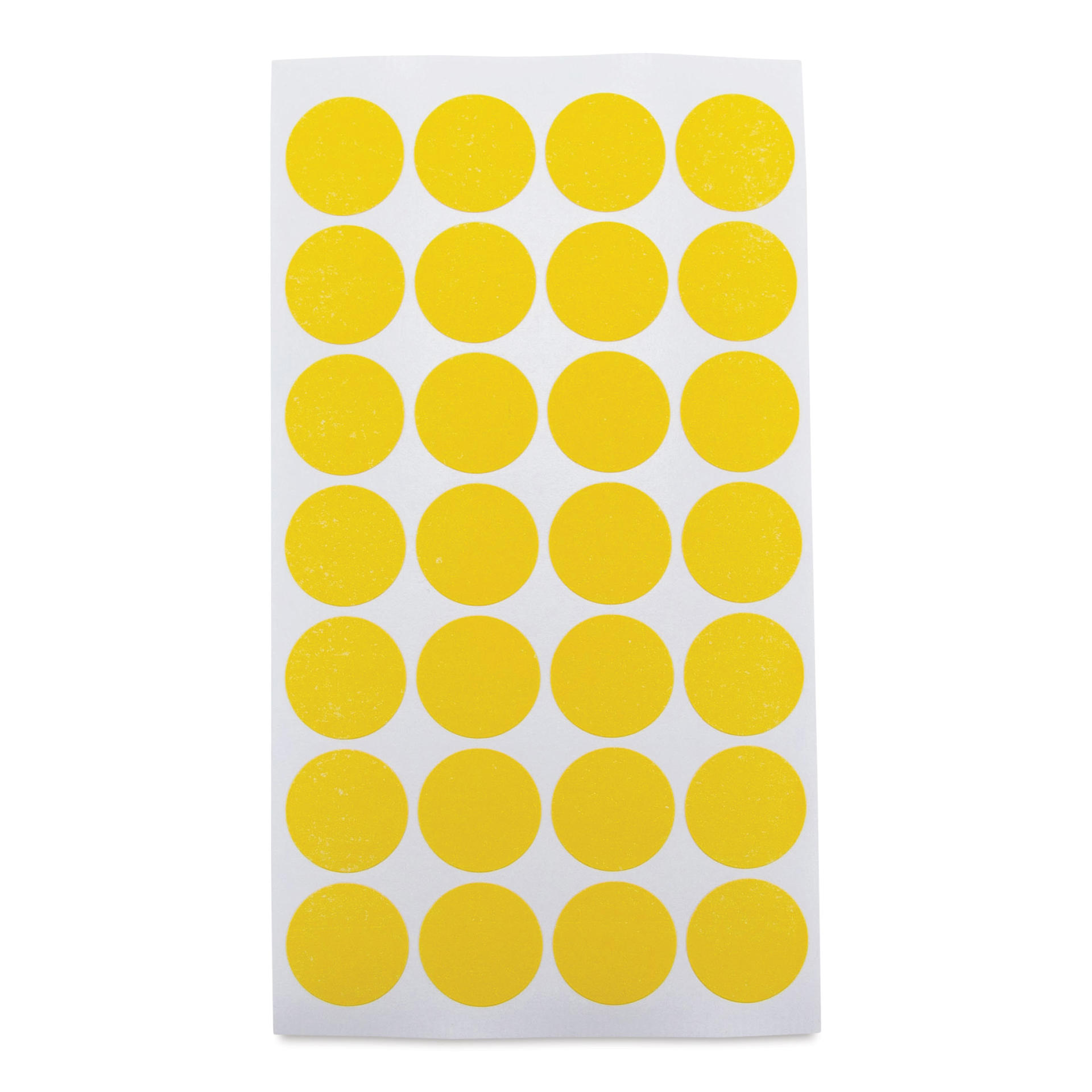 Charles Leonard Color Coding Labels - Pkg of 1000, Yellow, 3/4" single sheet