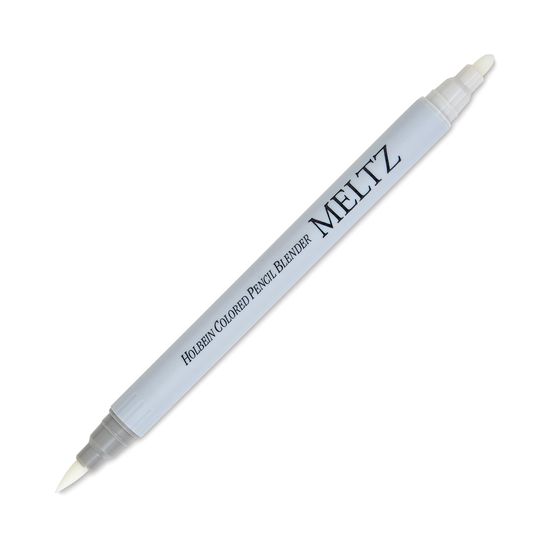 Holbein Meltz Colored Pencil Blender Dual-Tip Marker, caps off