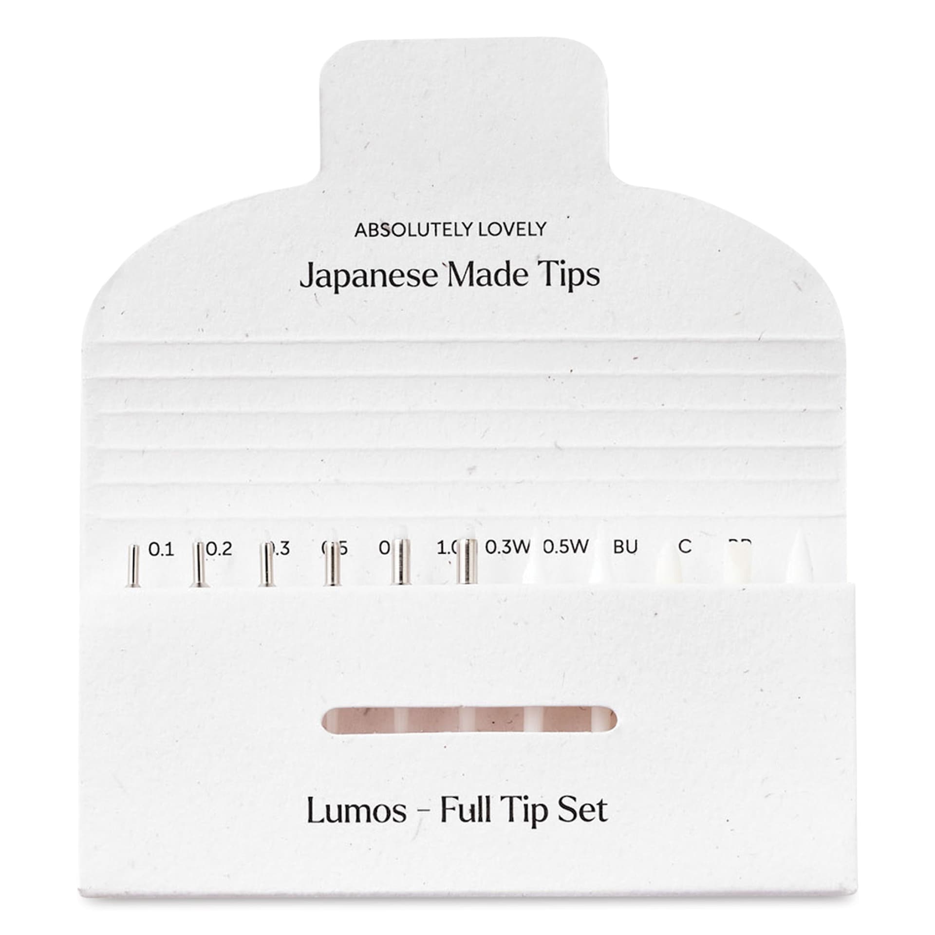 Tom's Studio Lumos Replacement Tips - Full Creative Set of 11, packaging open