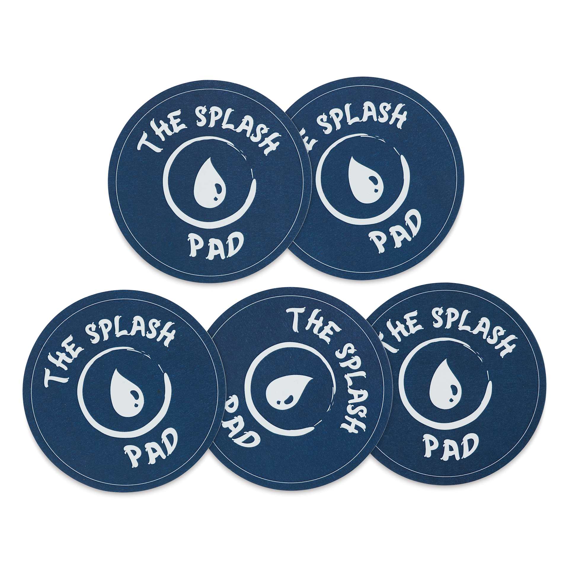 Ink Miser Splash Pad Ink Cards - Set of 5, top of the cards laid out