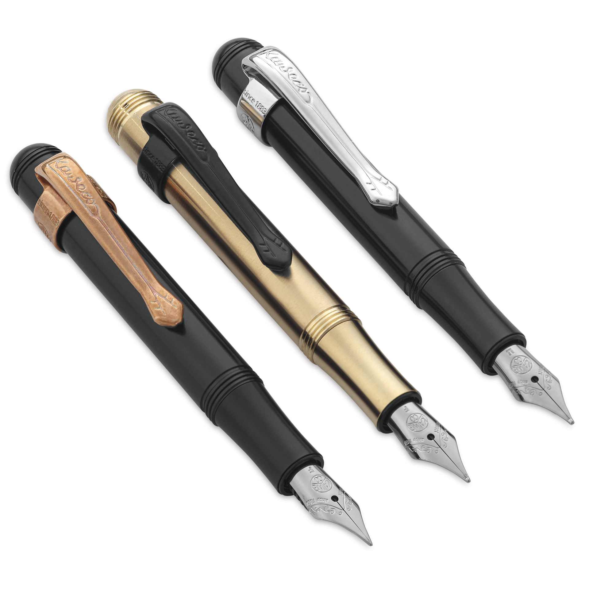 Kaweco Liliput Fountain Pen and Ballpoint Pen Clips attached on pens (not included)