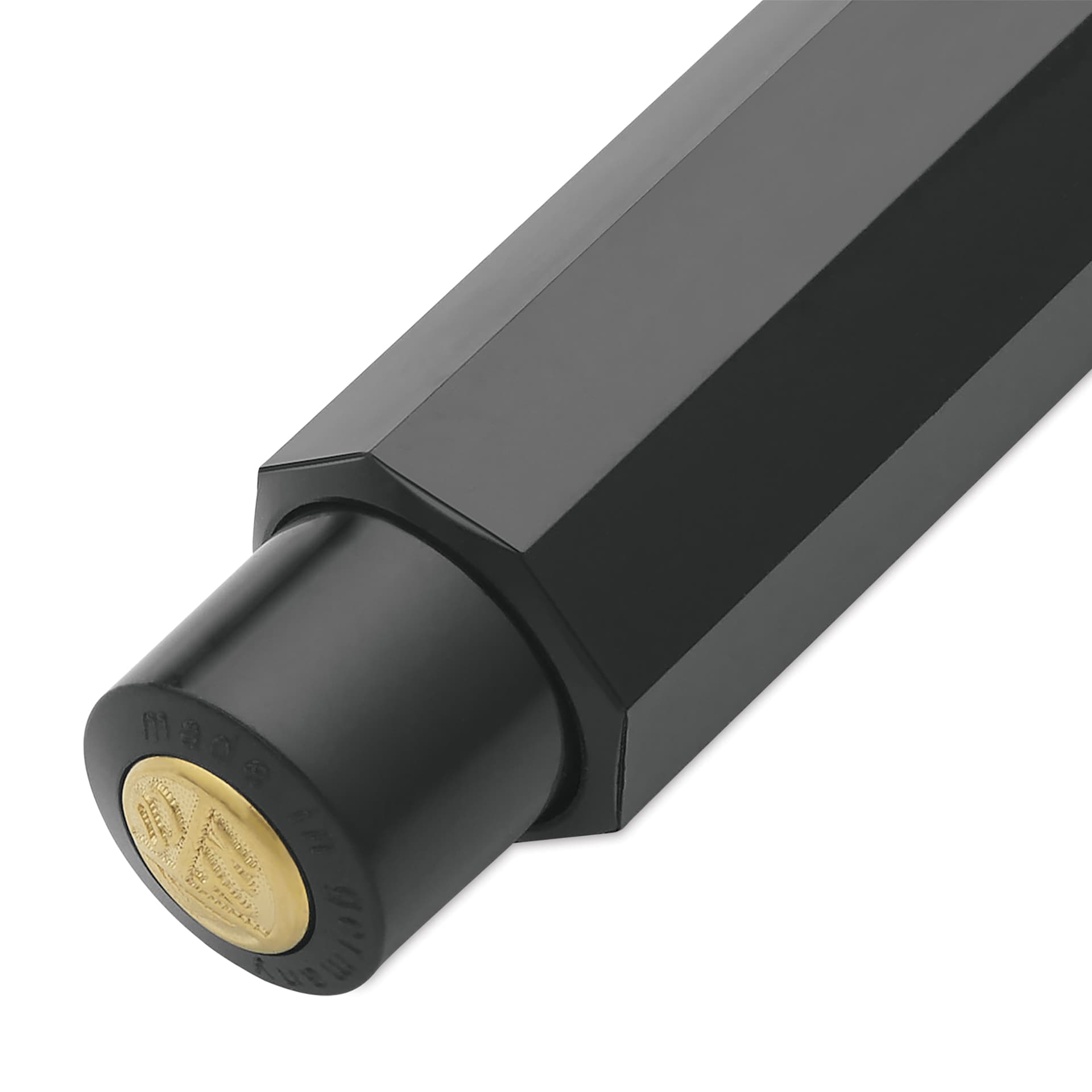 Kaweco Classic Sport Ballpoint Pen - Black, Blue Ink - close-up of push-button mechanism