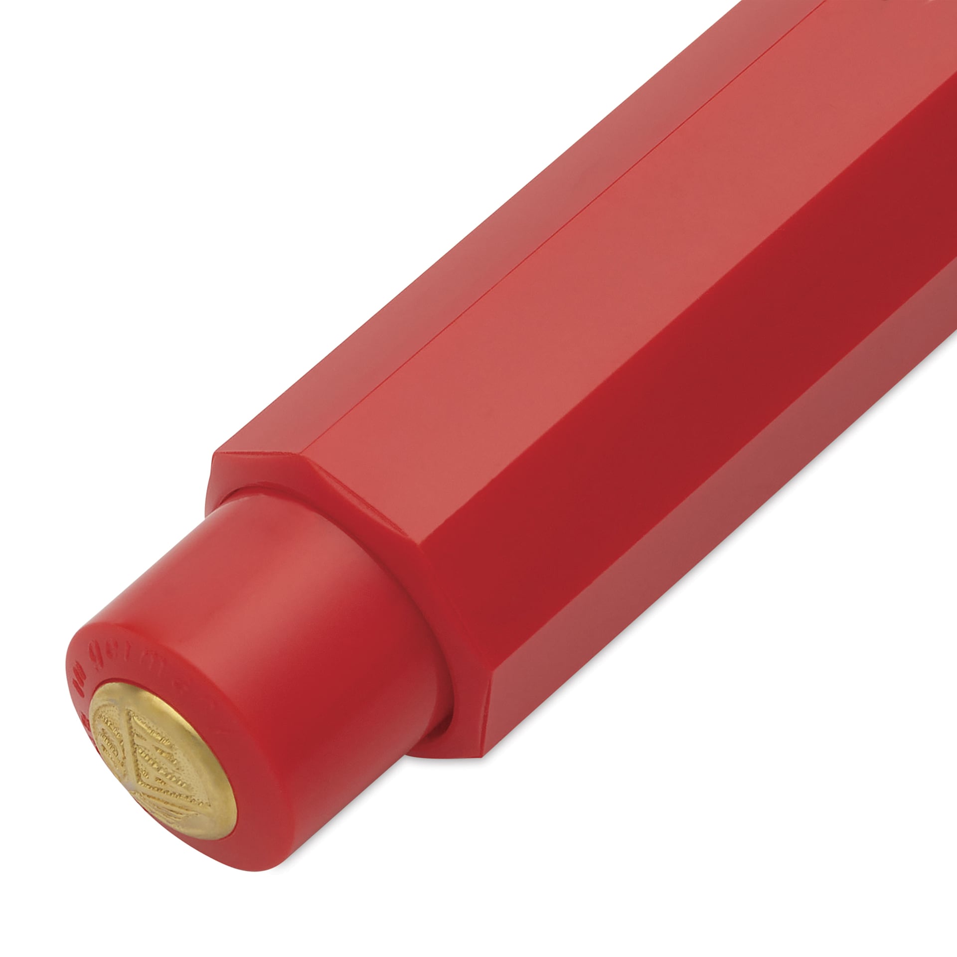 Kaweco Classic Sport Ballpoint Pen - Red, Blue Ink - close-up of push-button mechanism