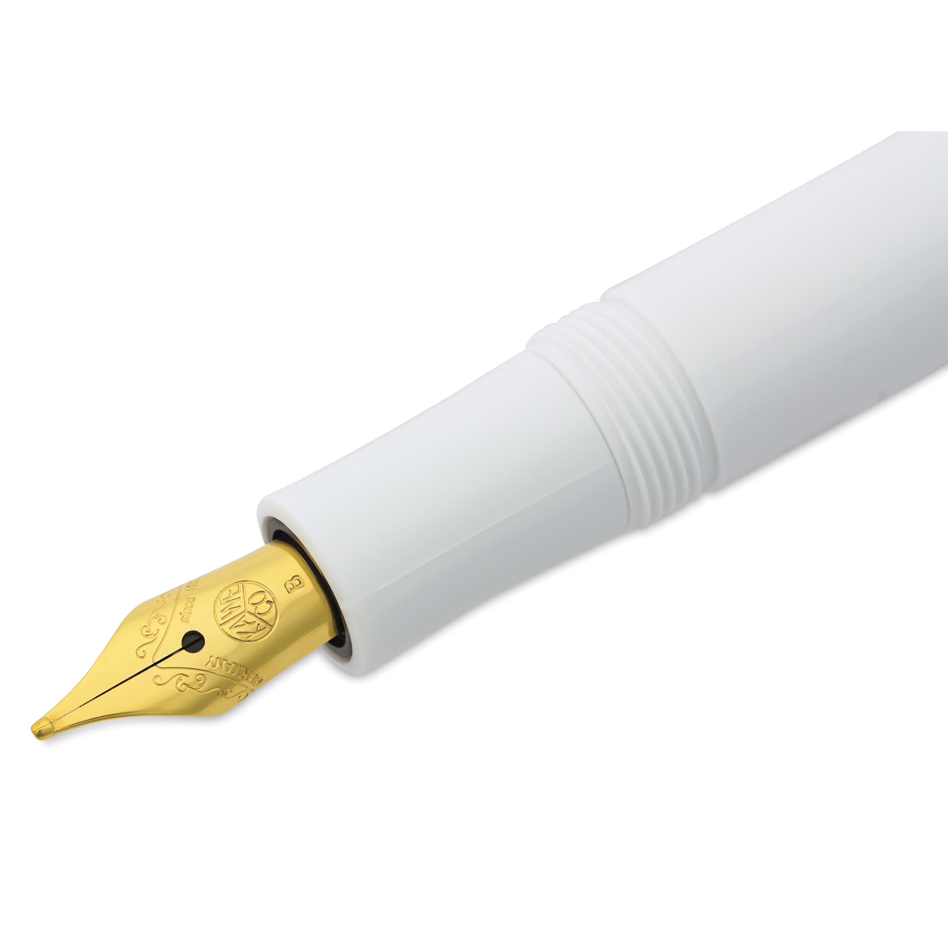 Kaweco Classic Sport Fountain Pen - White, Broad, close-up of the nib