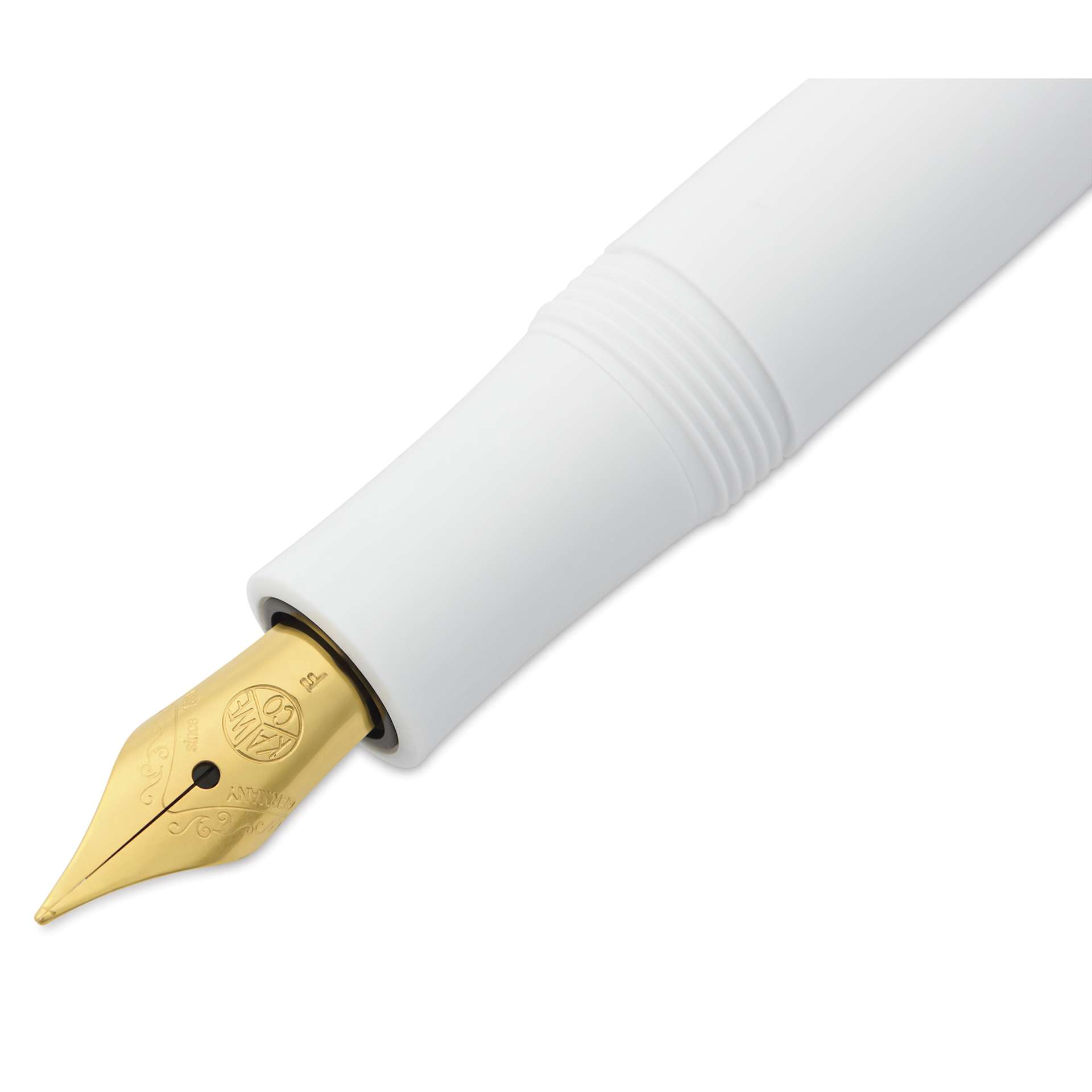 Kaweco Classic Sport Fountain Pen - White, Fine, close-up of the nib
