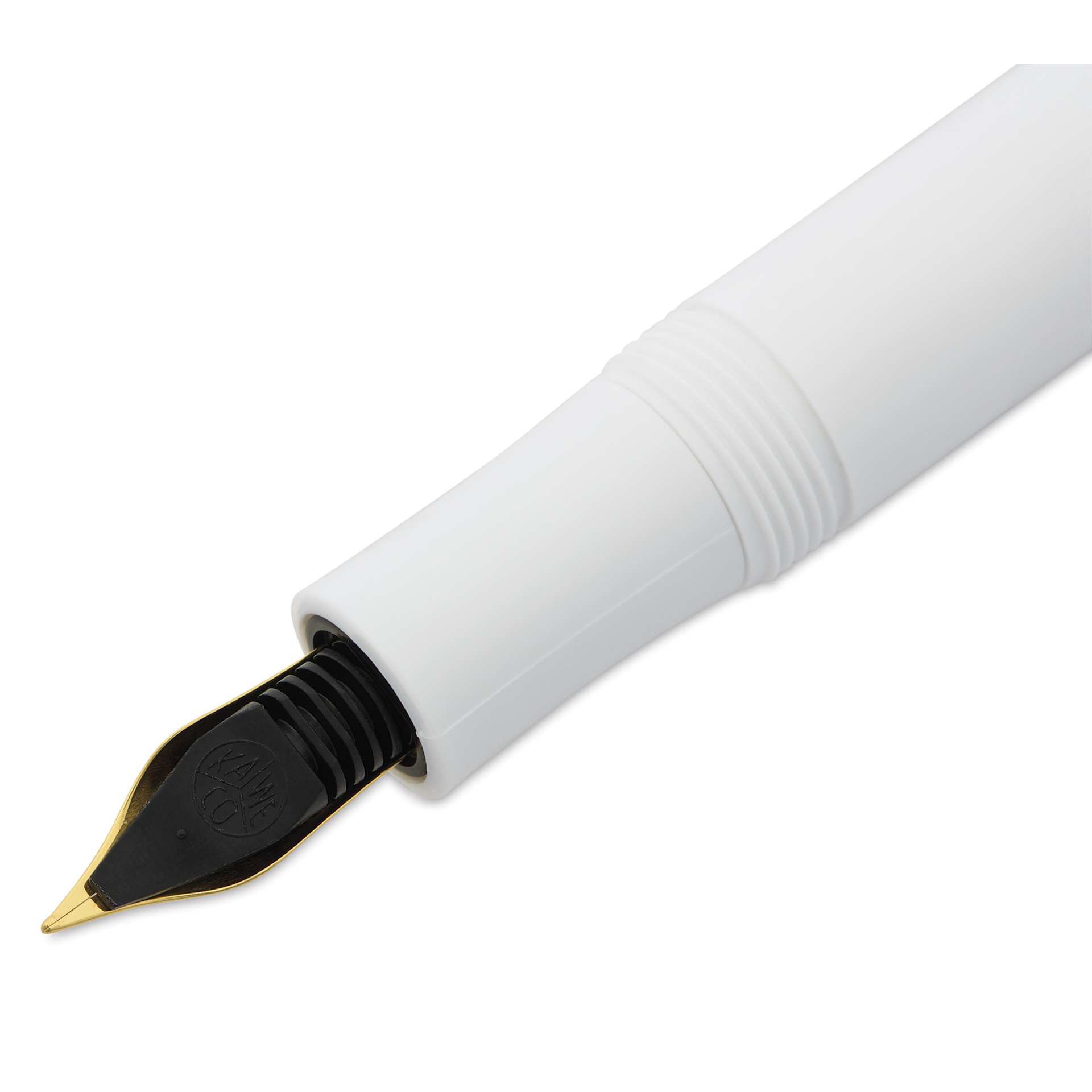 Kaweco Classic Sport Fountain Pen - White, Extra-Fine, close-up of the ink feed