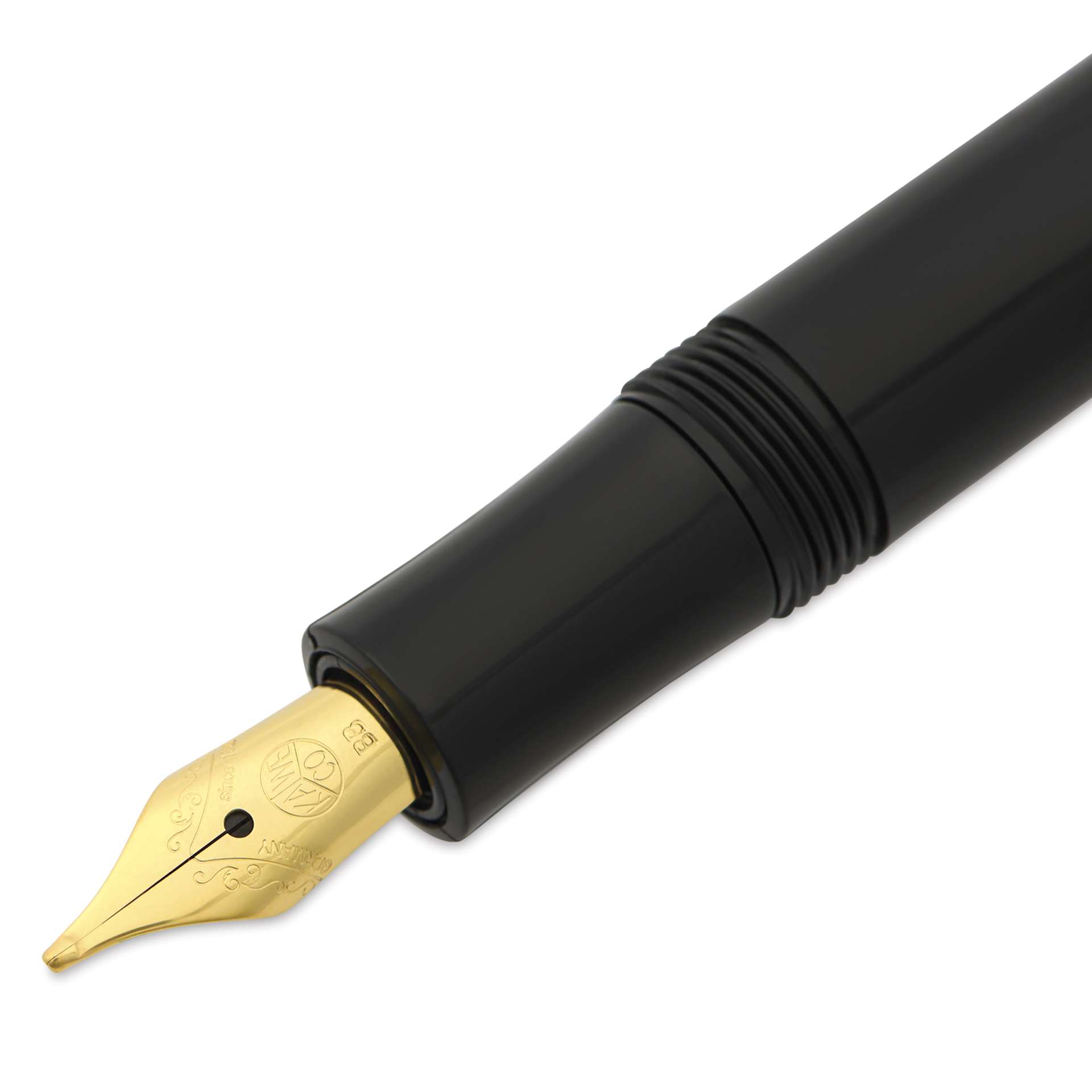 Kaweco Classic Sport Fountain Pen - Black, Extra-Broad, close-up of the nib