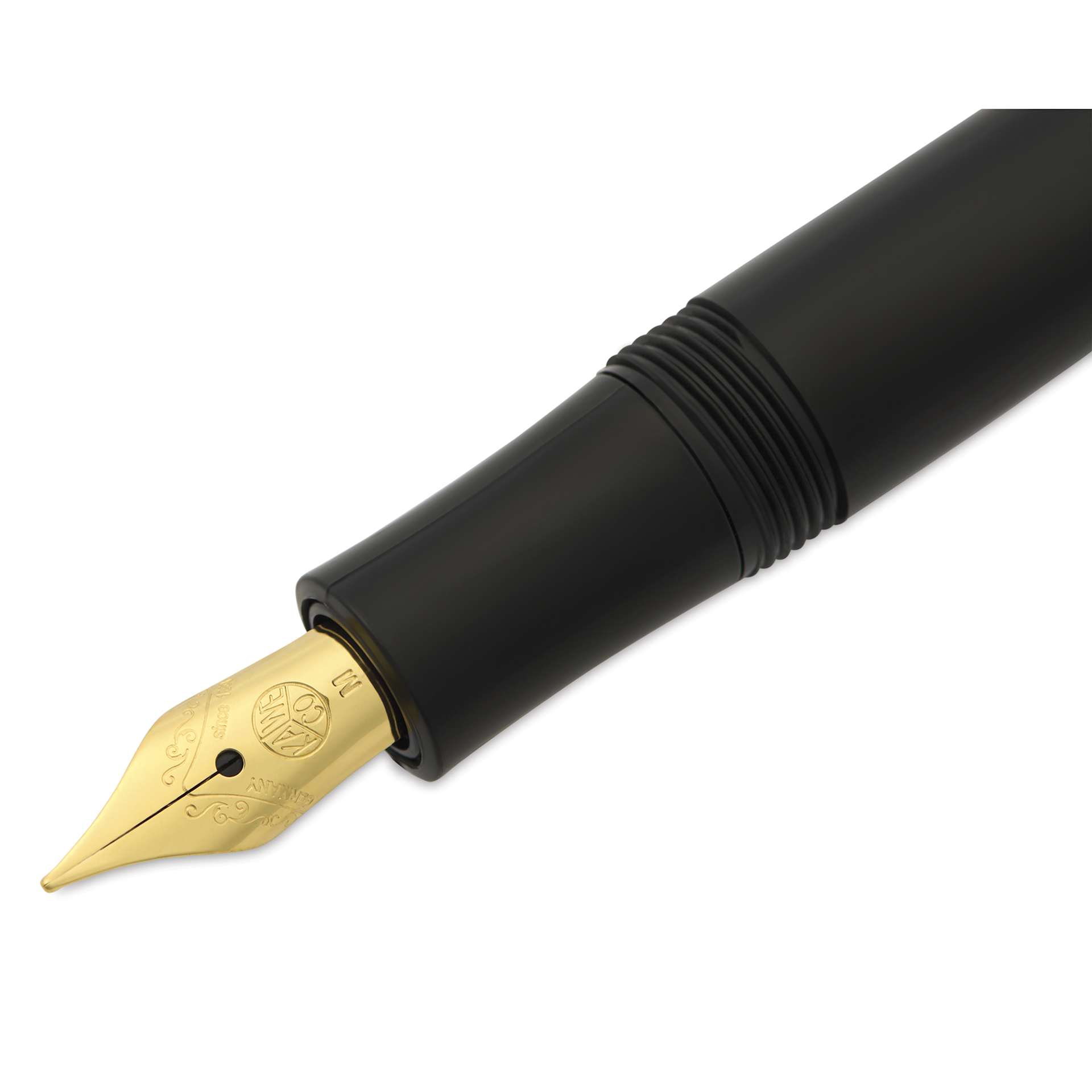 Kaweco Classic Sport Fountain Pen - Black, Medium, ,close-up of the nib