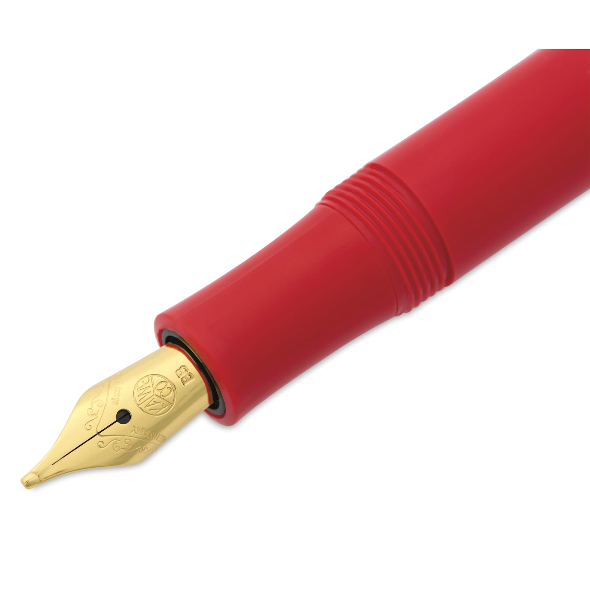Kaweco Classic Sport Fountain Pen - Red, Extra-Broad, close-up of the nib