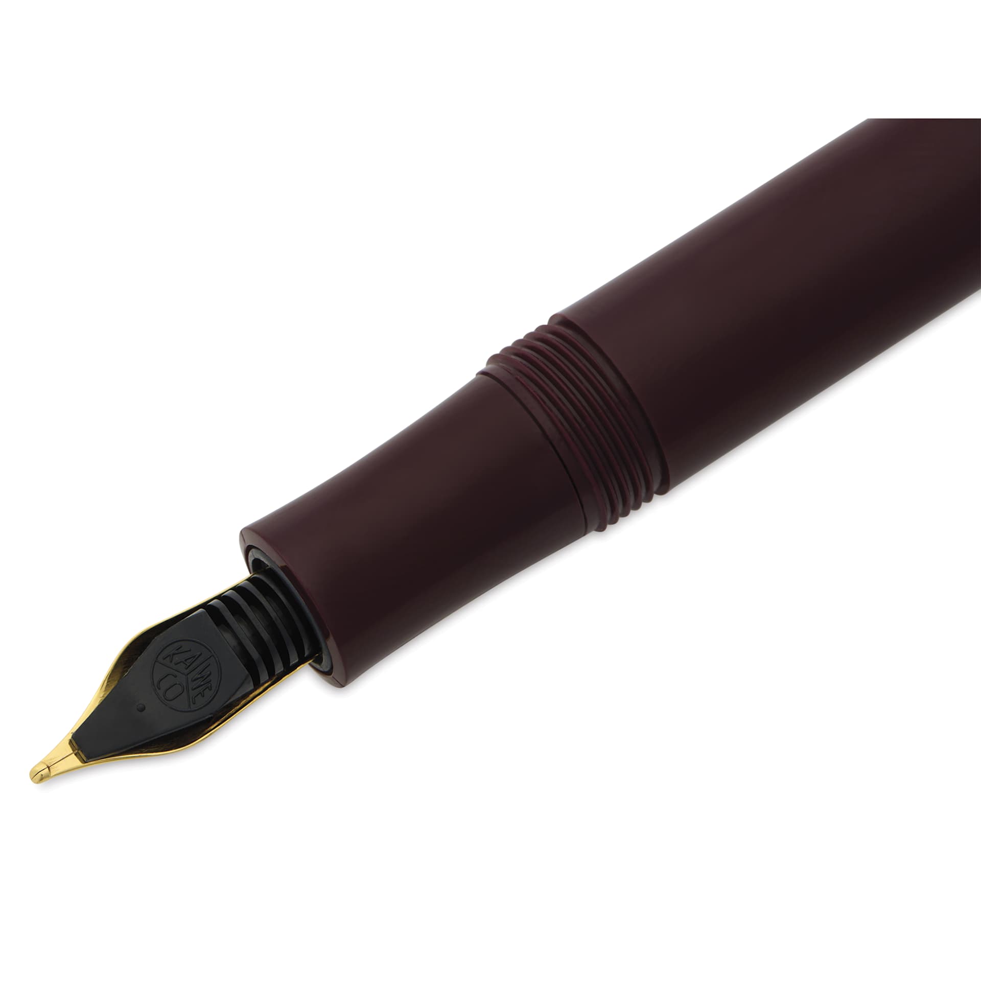 Kaweco Classic Sport Fountain Pen - Bordeaux, Broad, close-up of the ink feed