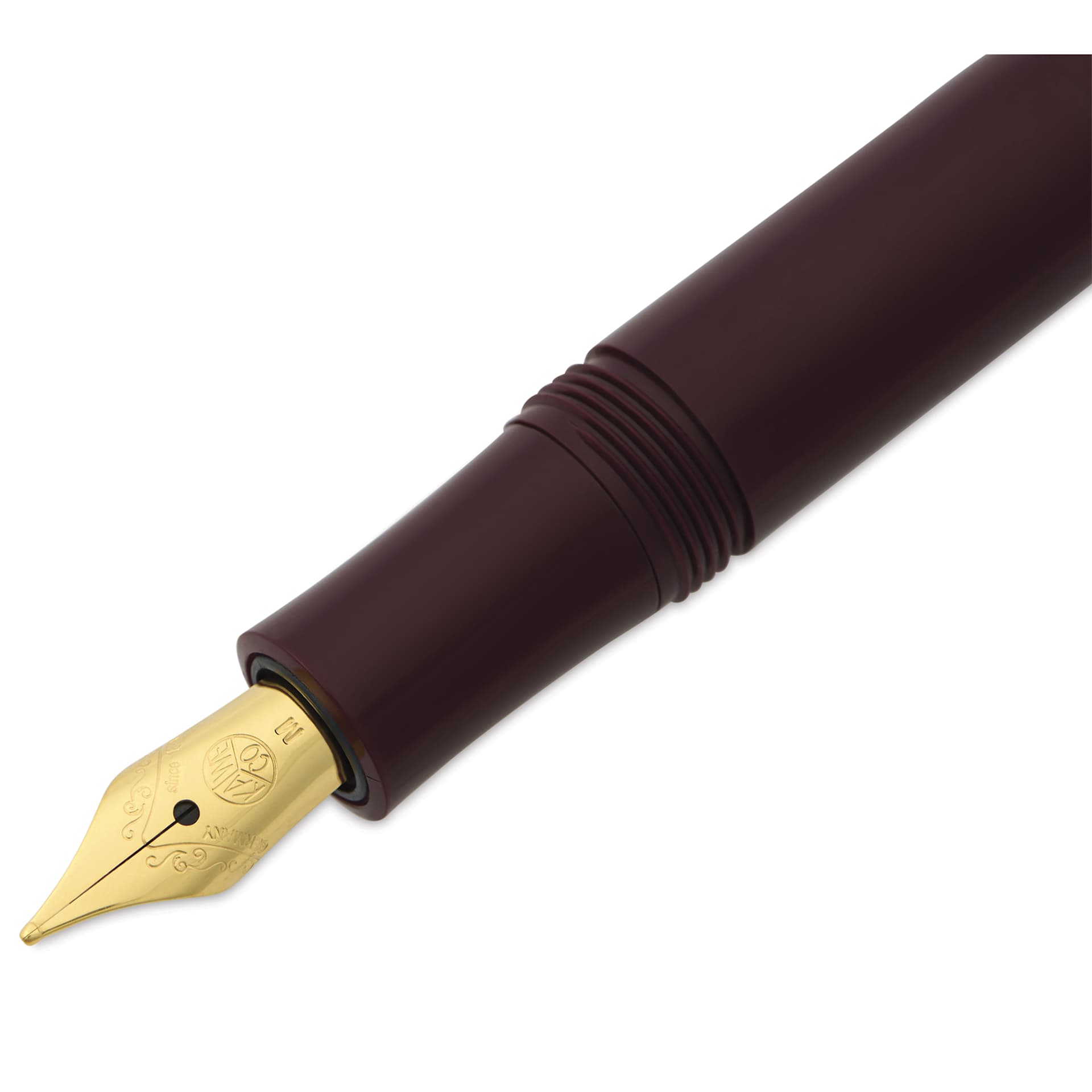 Kaweco Classic Sport Fountain Pen - Bordeaux, Medium, close-up of the nib