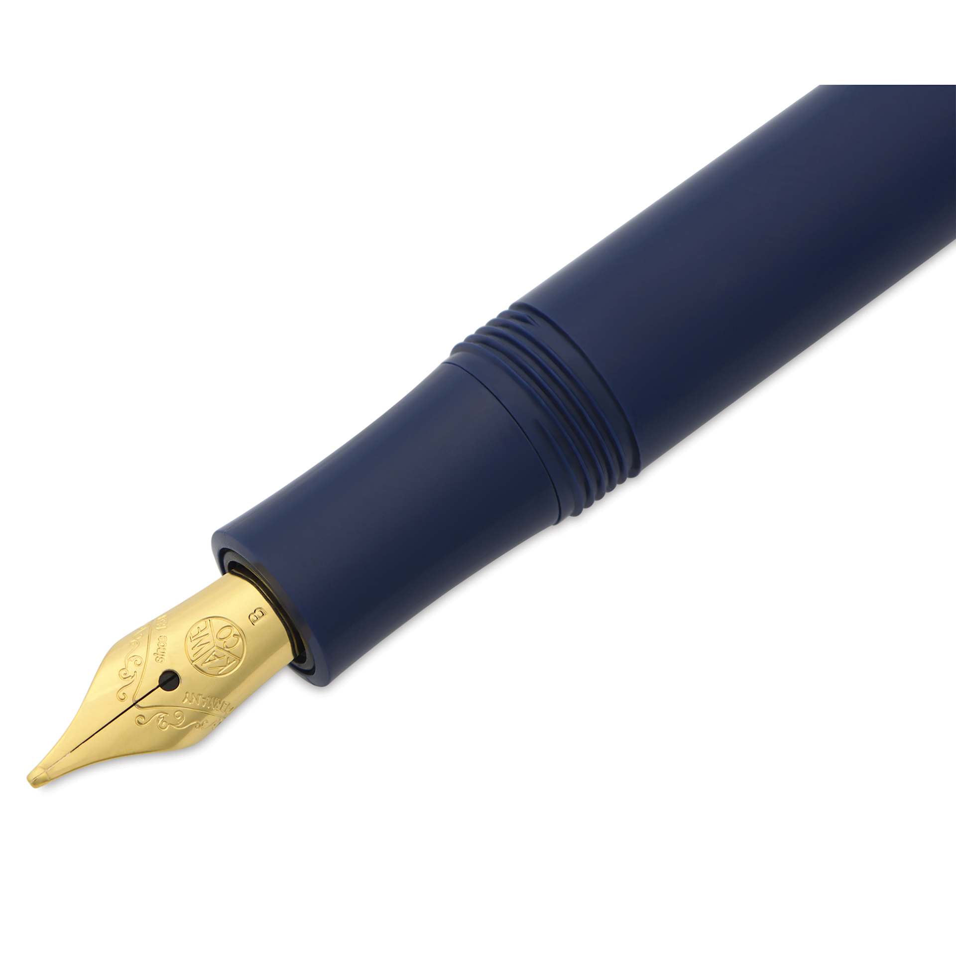 Kaweco Classic Sport Fountain Pen - Navy, Broad, close-up of the nib