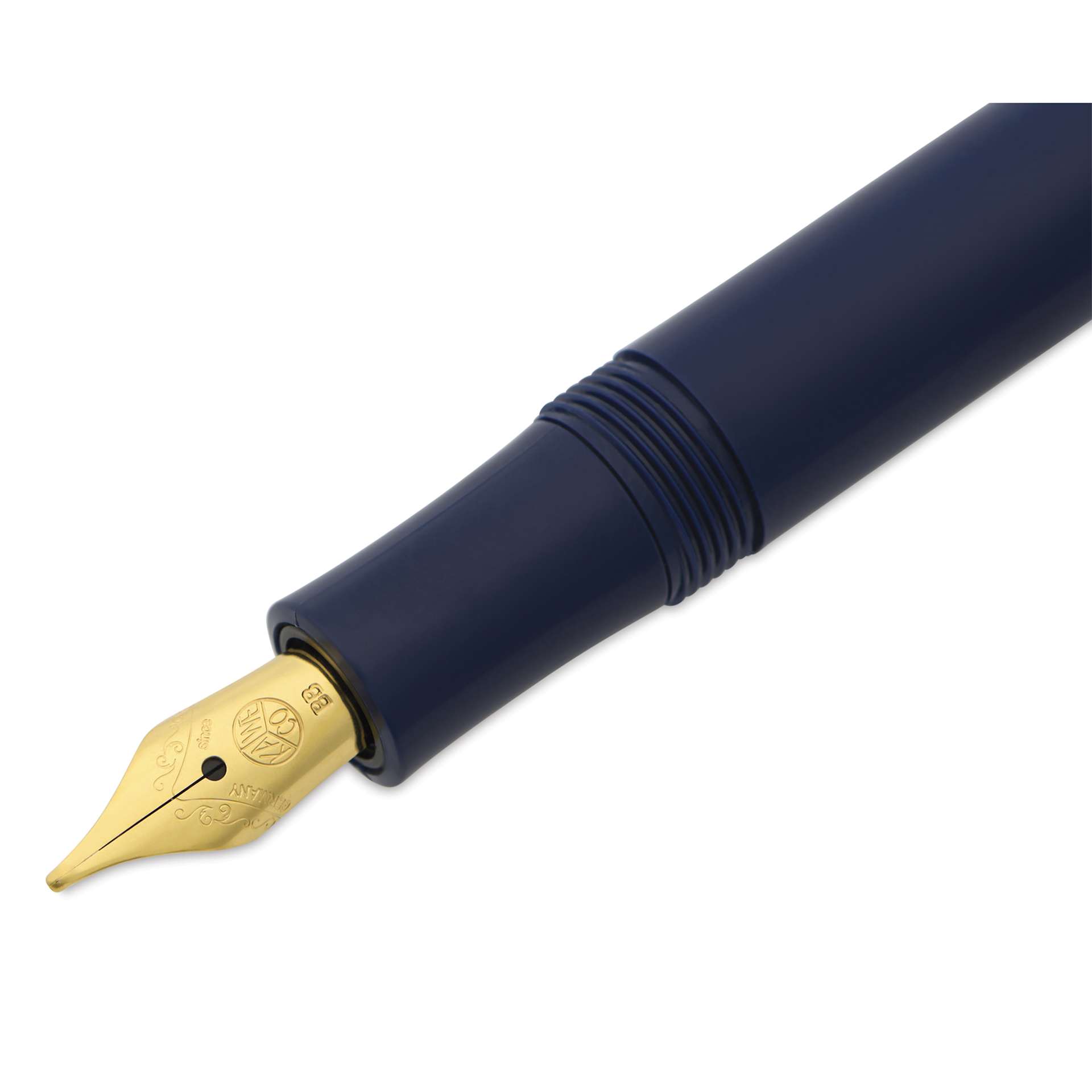 Kaweco Classic Sport Fountain Pen - Navy, Extra-Broad, close-up of the nib
