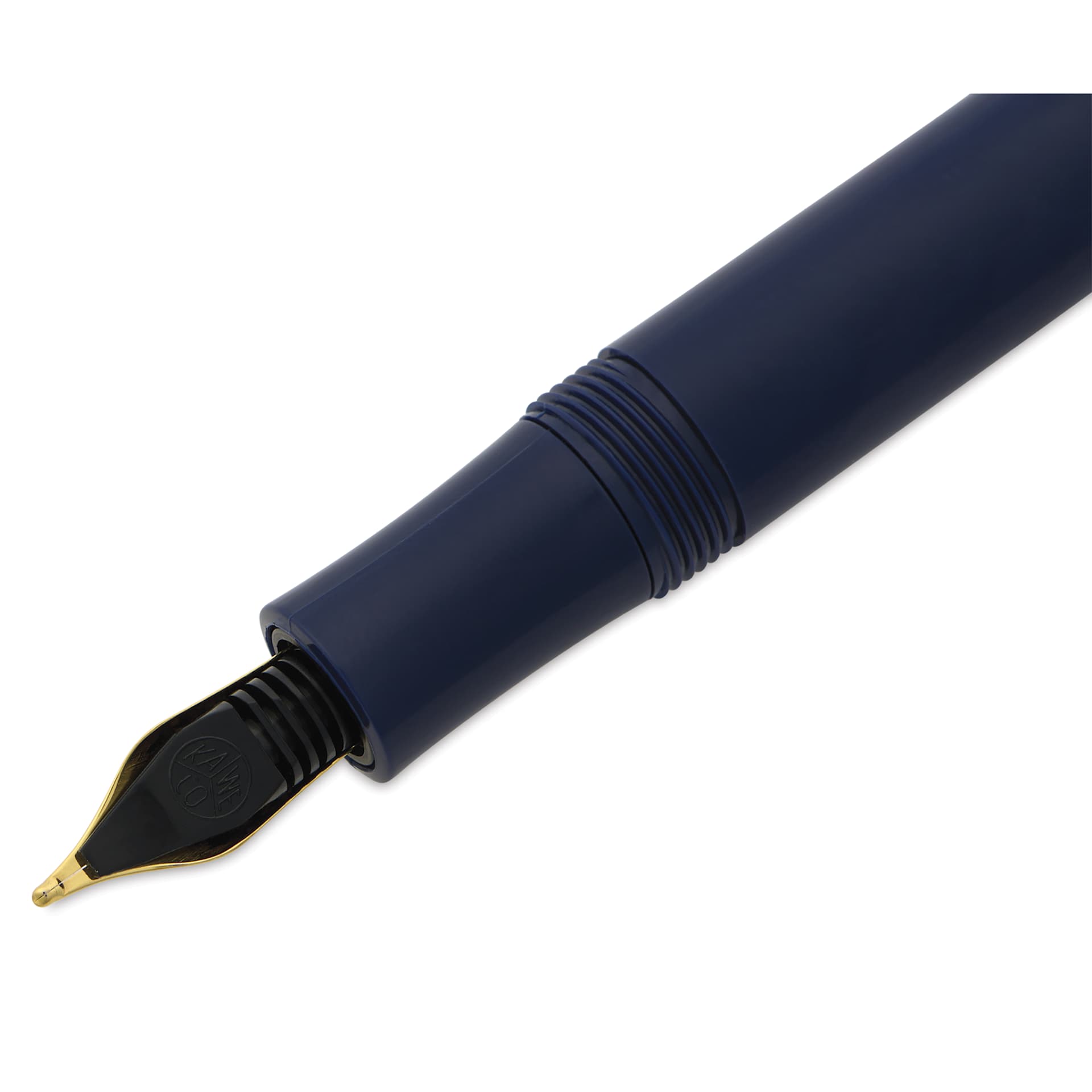 Kaweco Classic Sport Fountain Pen - Navy, Extra-Broad, close-up of the ink feed