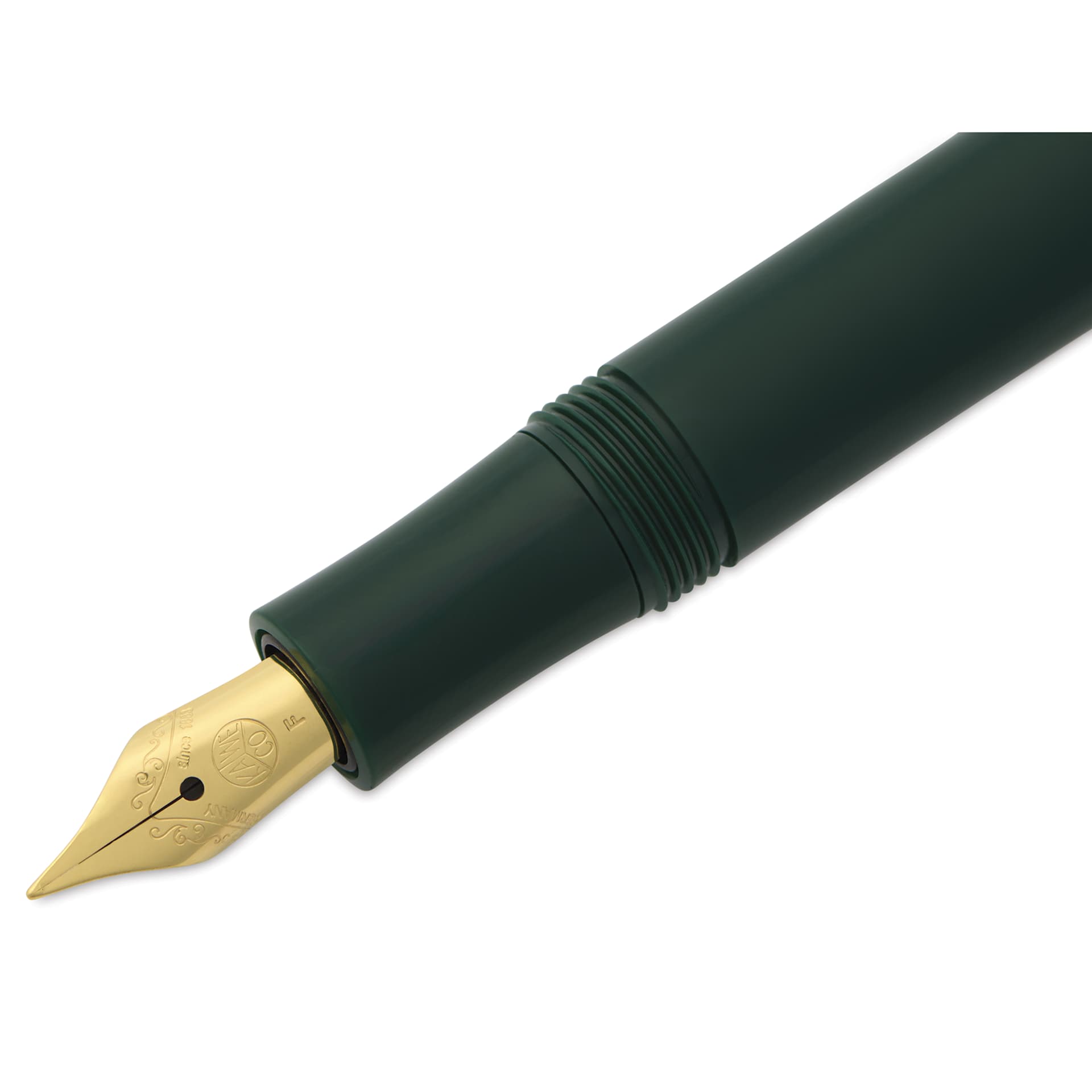 Kaweco Classic Sport Fountain Pen - Green, Fine, close-up of the nib