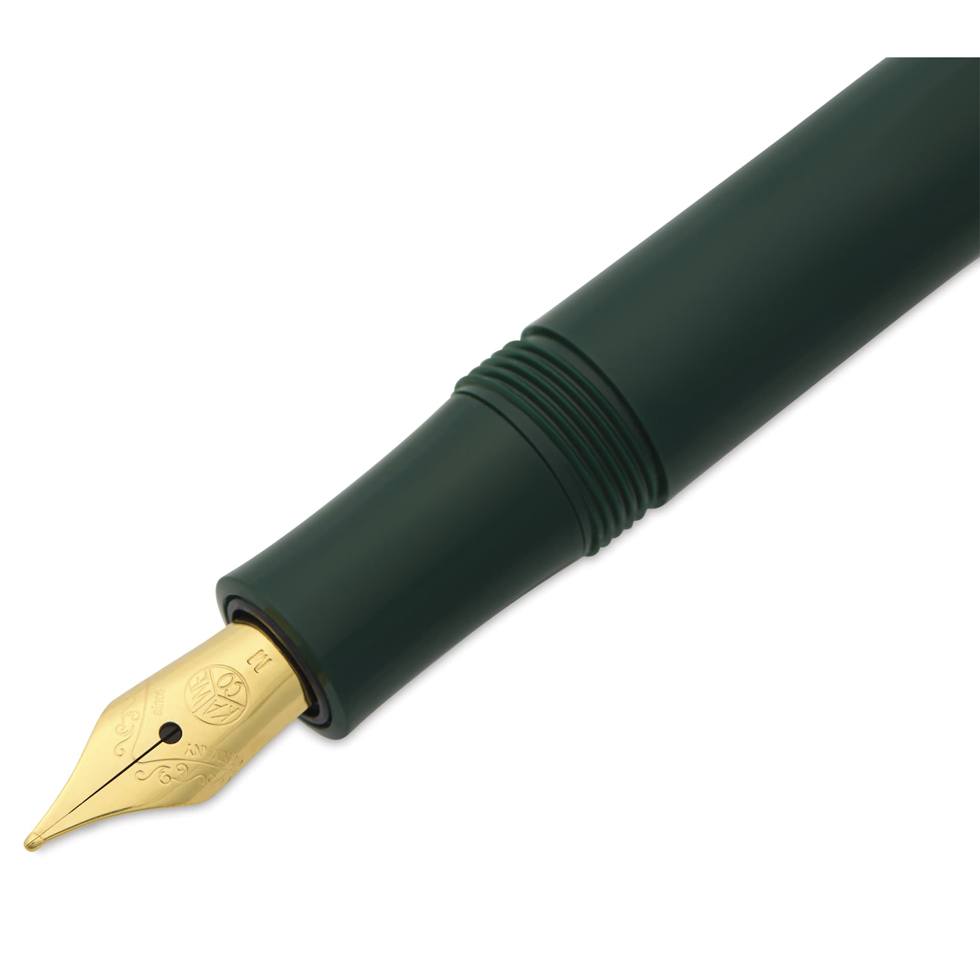 Kaweco Classic Sport Fountain Pen - Green, Medium, close-up of the nib