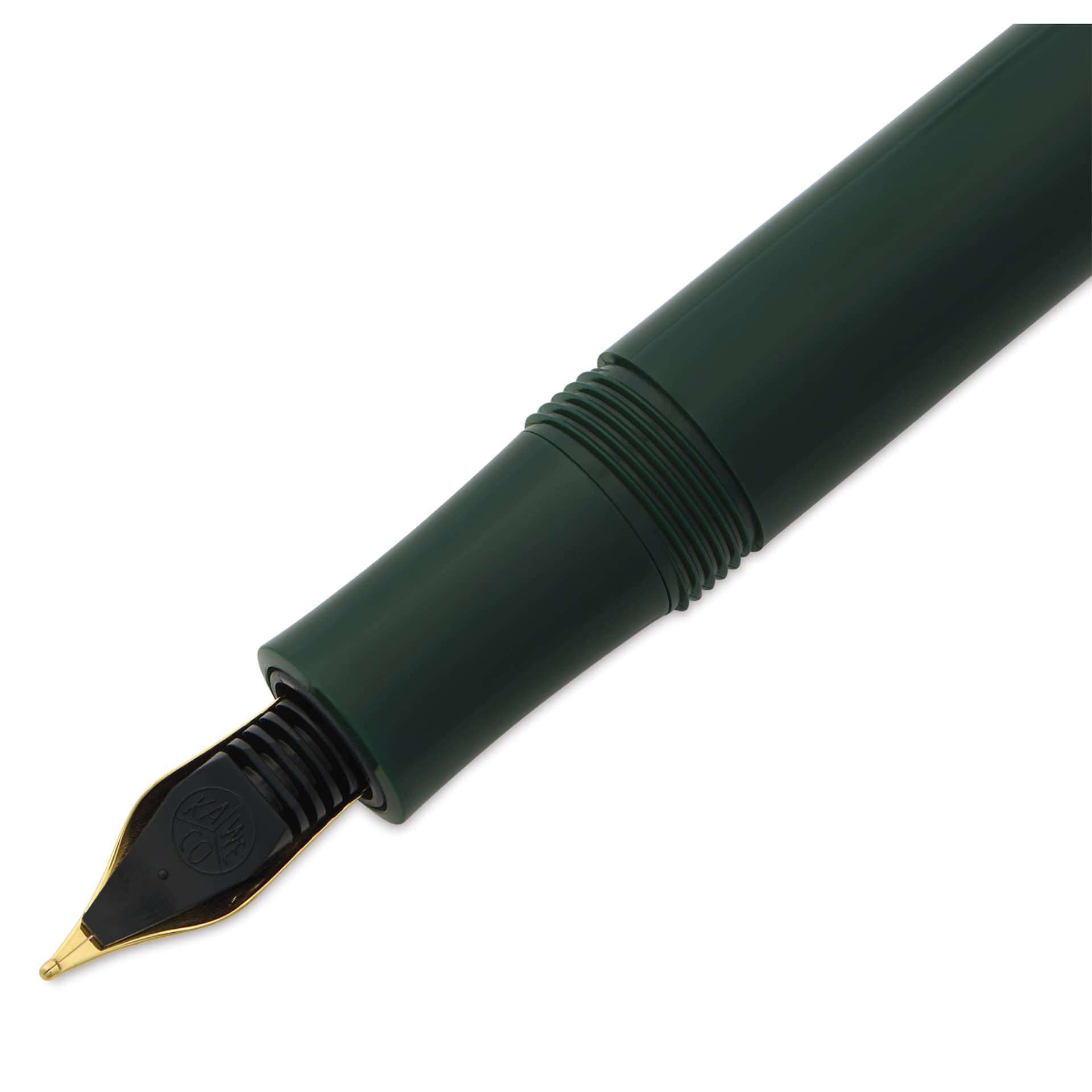 Kaweco Classic Sport Fountain Pen - Green, Medium, close-up of the ink feed