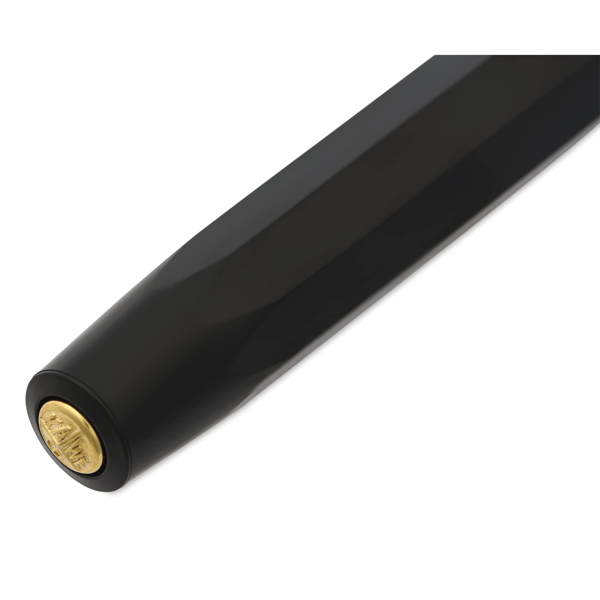 Kaweco Classic Sport Rollerball Pen - Black, close-up of the brand's seal on the cap