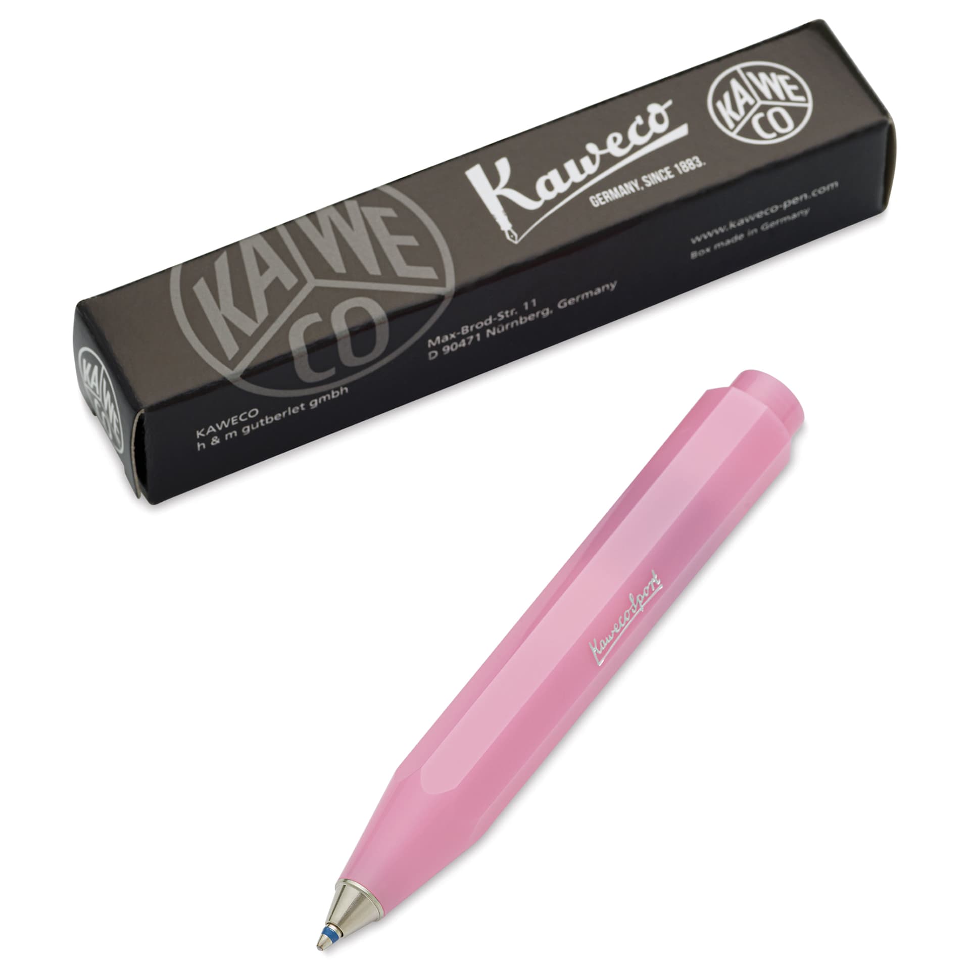 Kaweco Frosted Sport Ballpoint Pen - Blush Pitaya - pen and packaging
