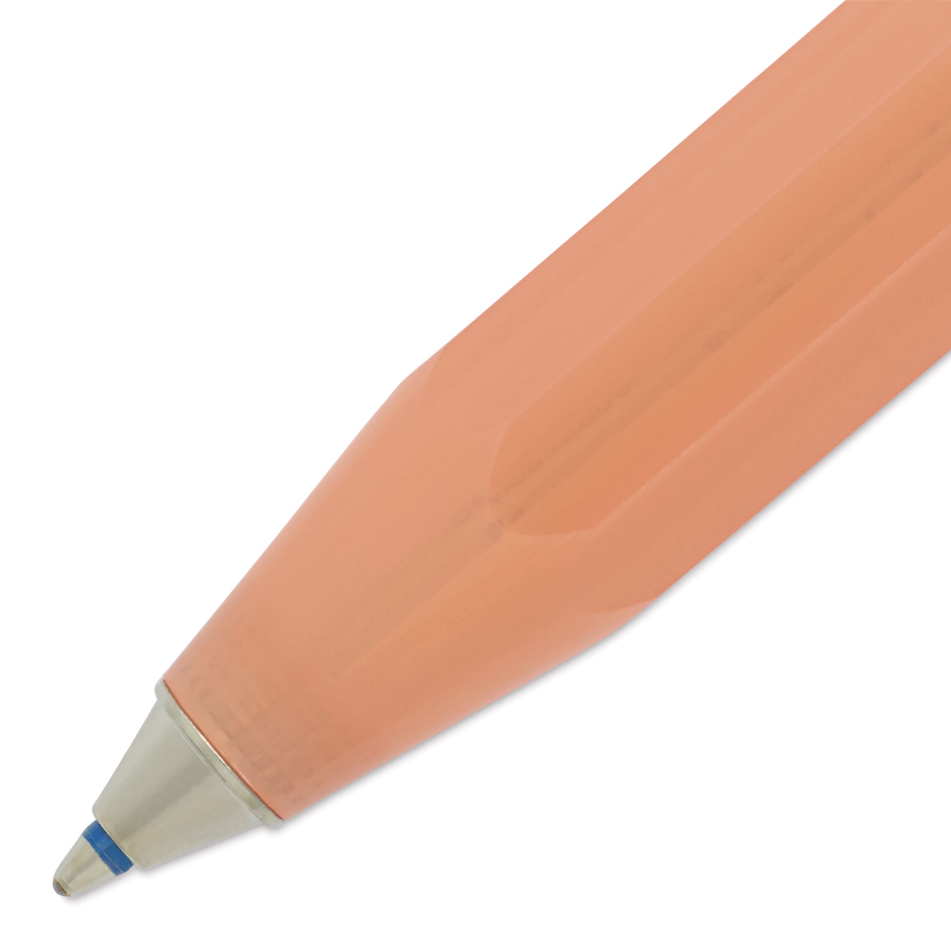 Kaweco Frosted Sport Ballpoint Pen - Soft Mandarin - close-up of tip
