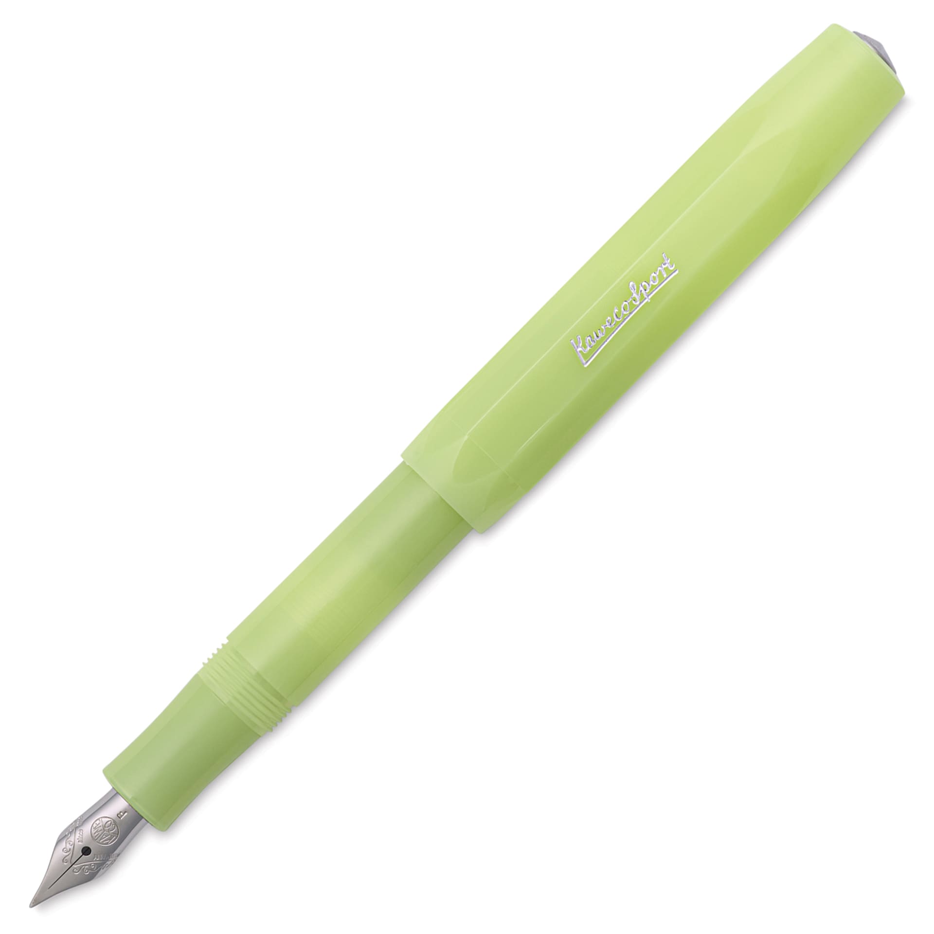 Kaweco Frosted Sport Fountain Pen - Fine Lime, Fine