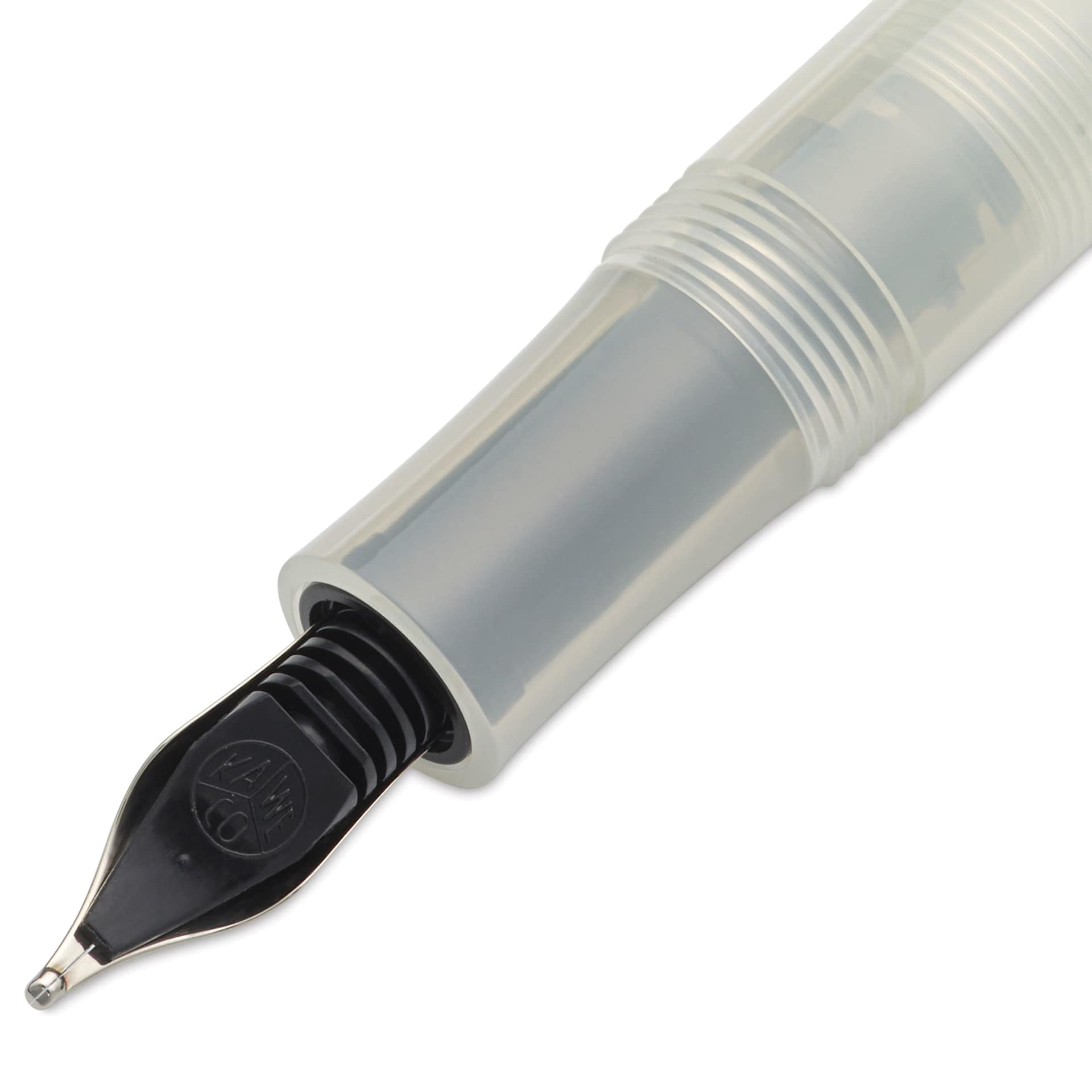 Kaweco Frosted Sport Fountain Pen - Coconut, Extra-Broad, close-up of the feed