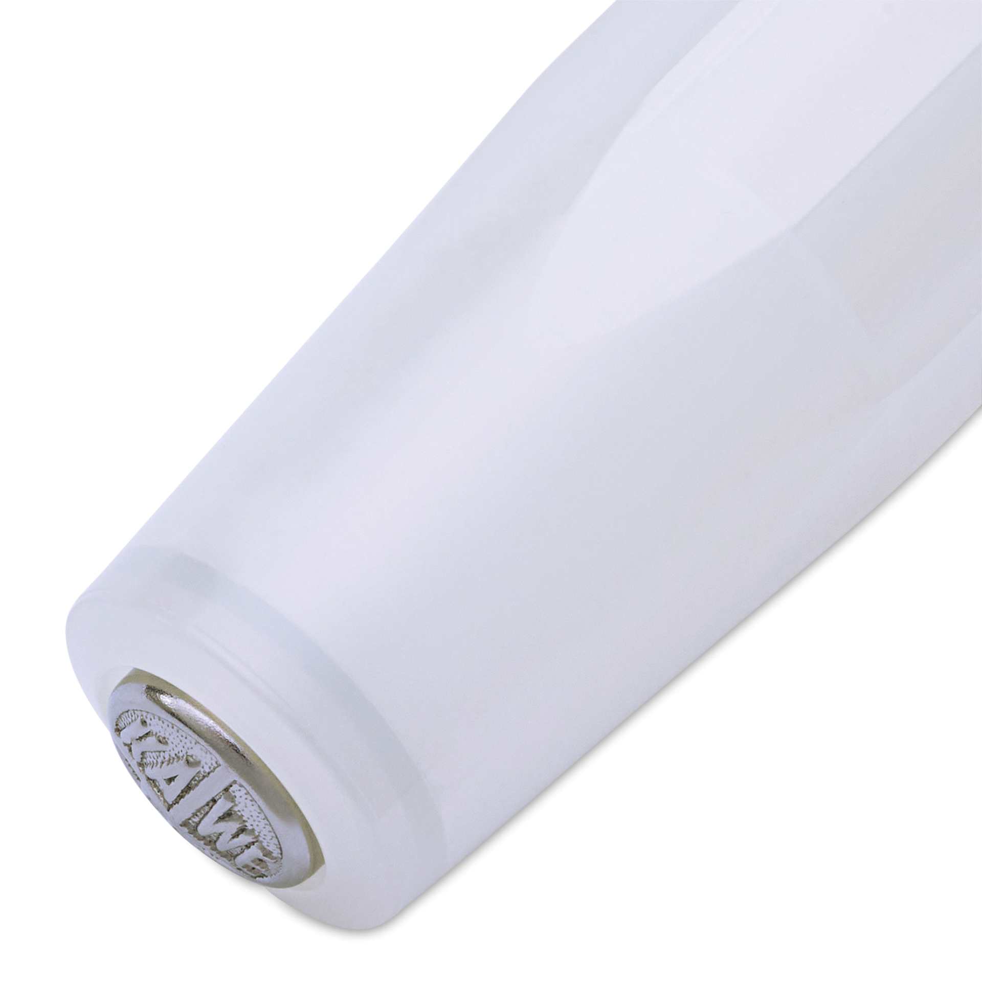 Kaweco Frosted Sport Fountain Pen - Coconut, Medium, close-up of brand seal on cap