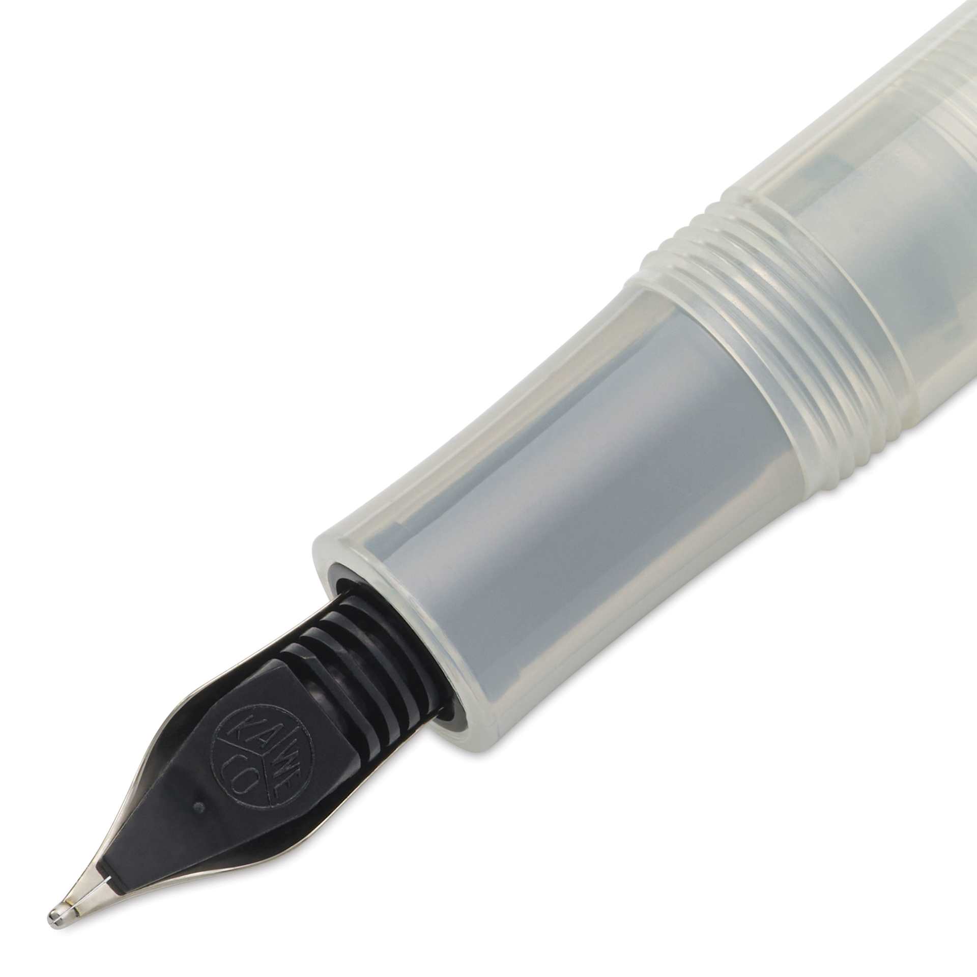 Kaweco Frosted Sport Fountain Pen - Coconut, Medium, close-up of the feed
