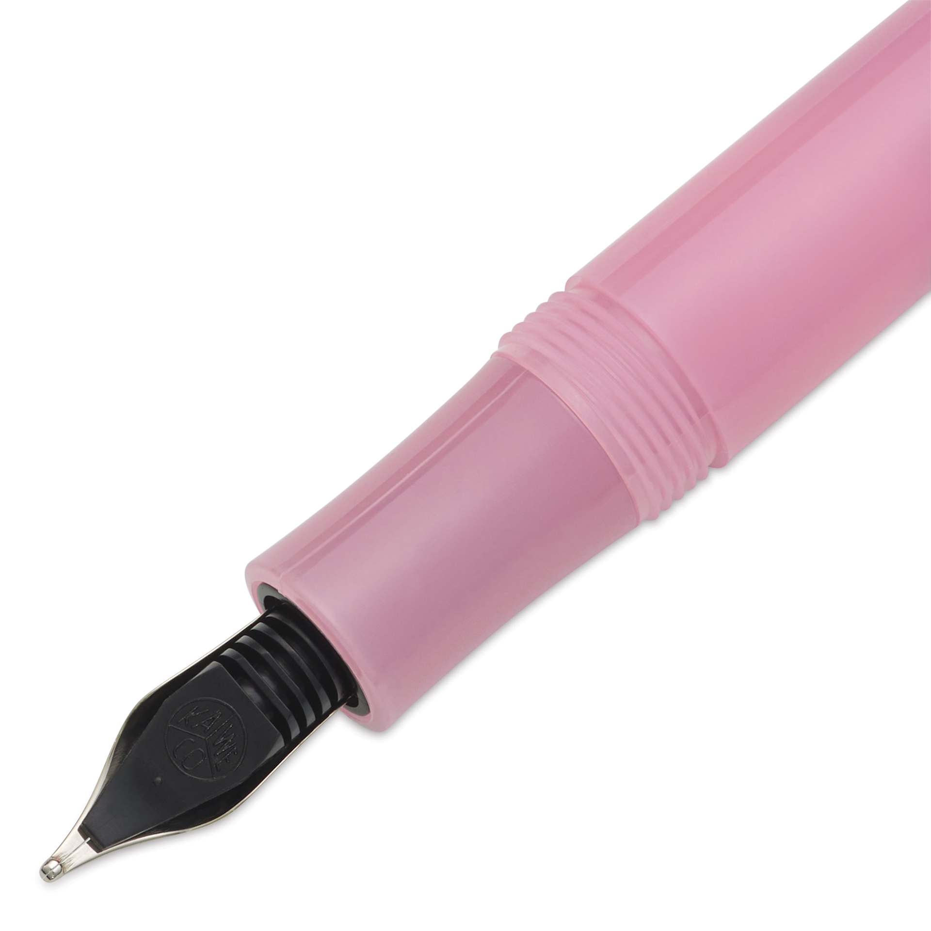 Kaweco Frosted Sport Fountain Pen - Blush Pitaya, Broad, close-up of the feed