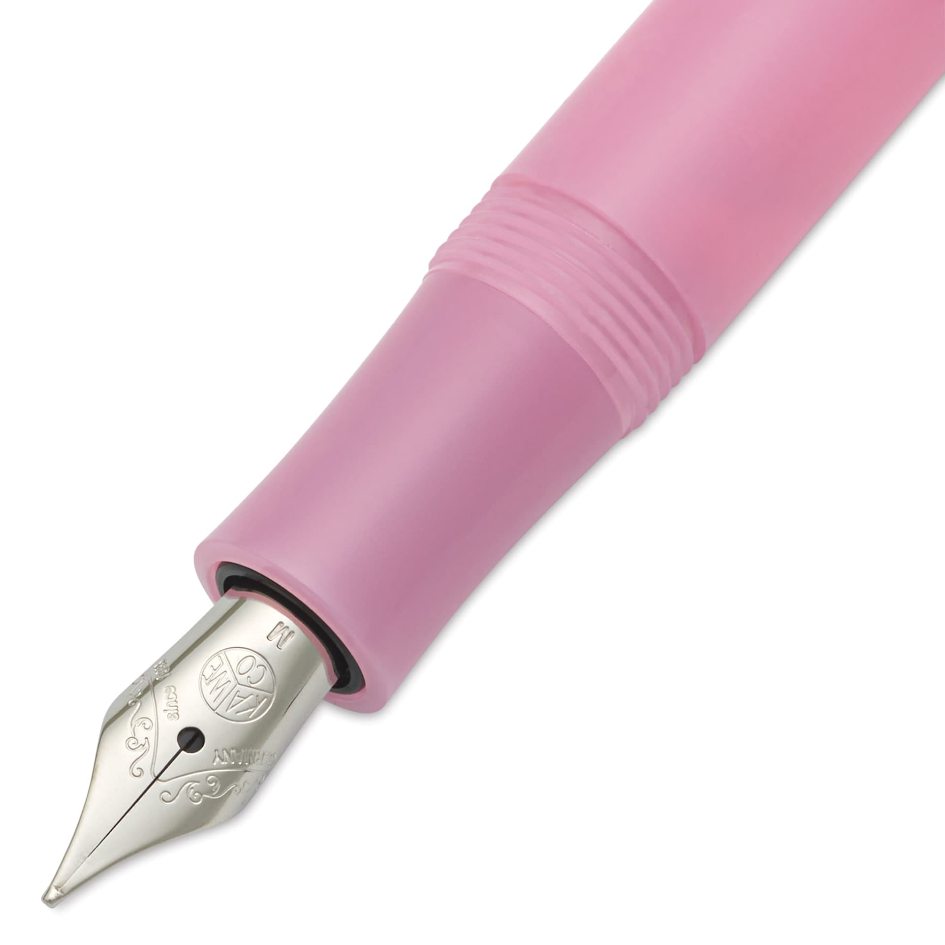 Kaweco Frosted Sport Fountain Pen - Blush Pitaya, Medium, close-up of the nib