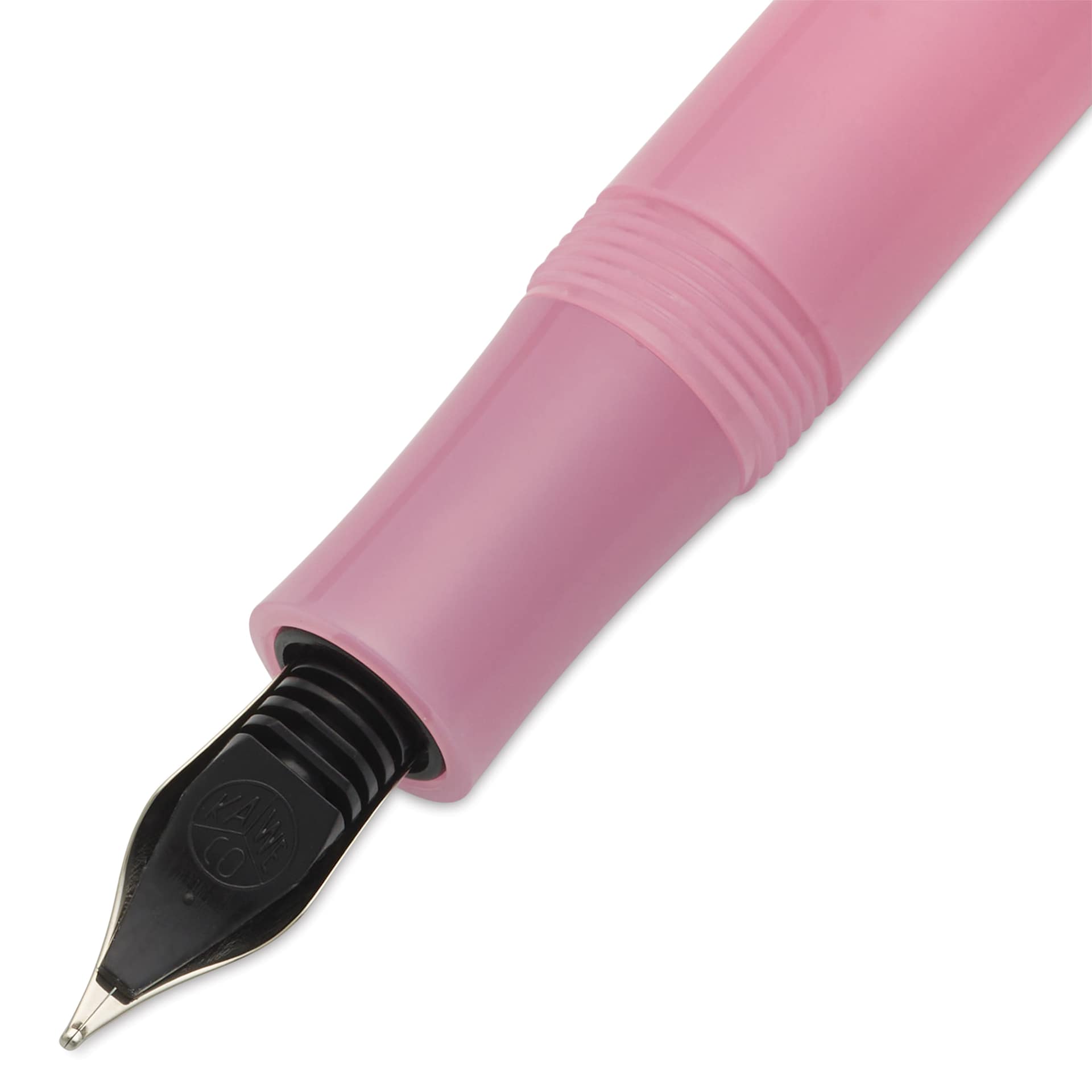 Kaweco Frosted Sport Fountain Pen - Blush Pitaya, Medium, close up of the feed