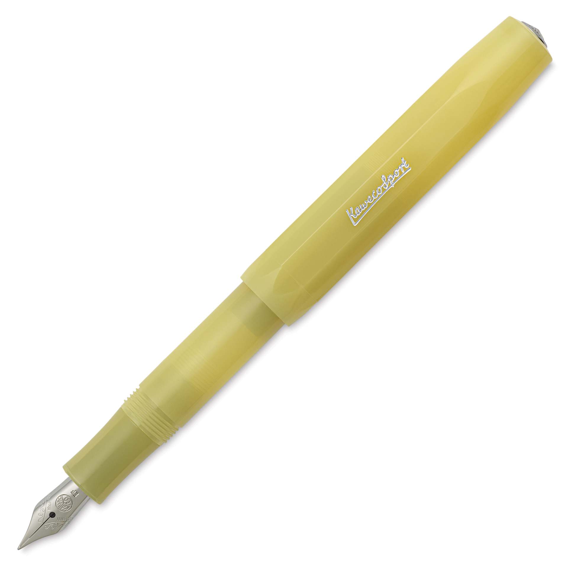 Kaweco Frosted Sport Fountain Pen - Sweet Banana, Extra-Fine