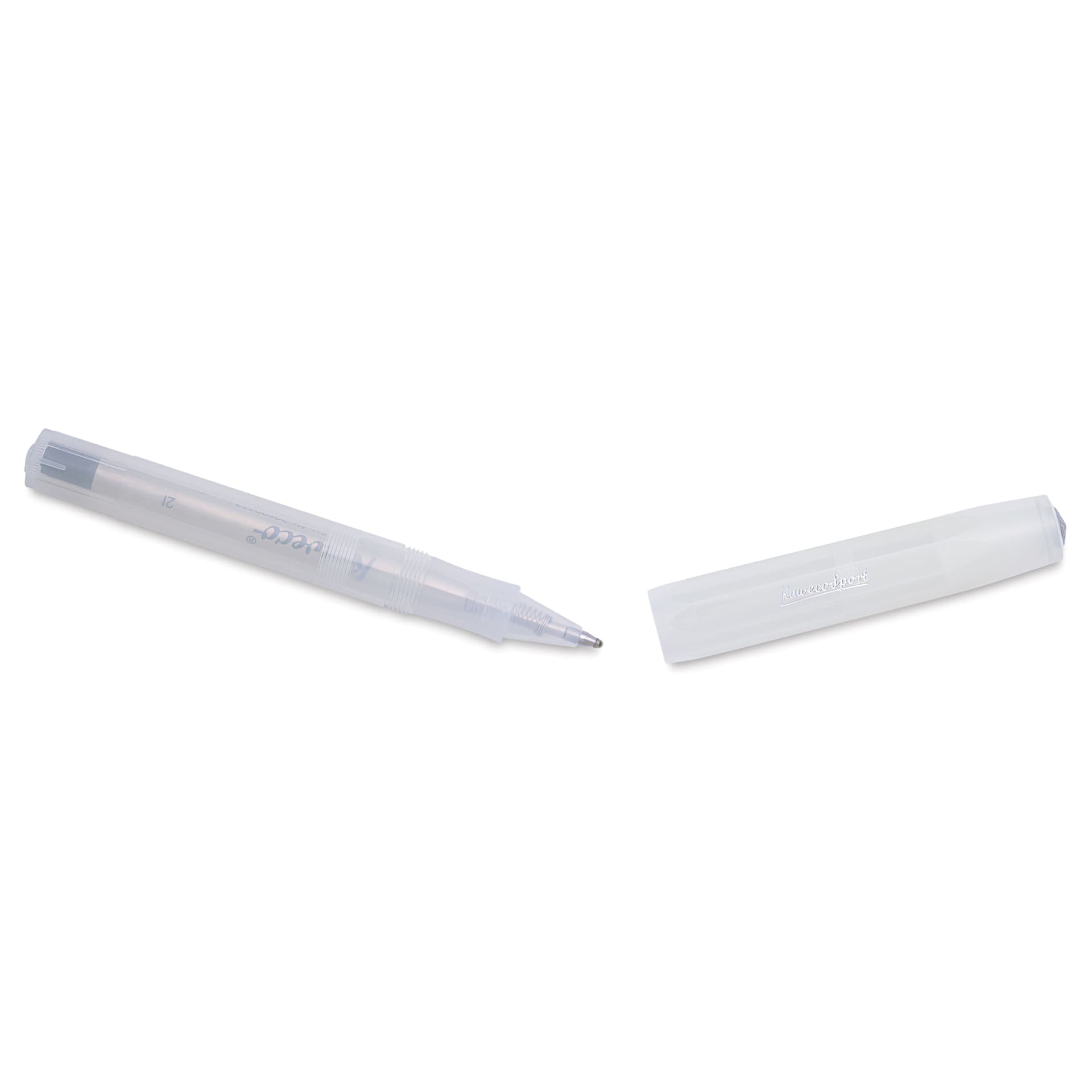Kaweco Frosted Sport Rollall Pen - Coconut, cap removed