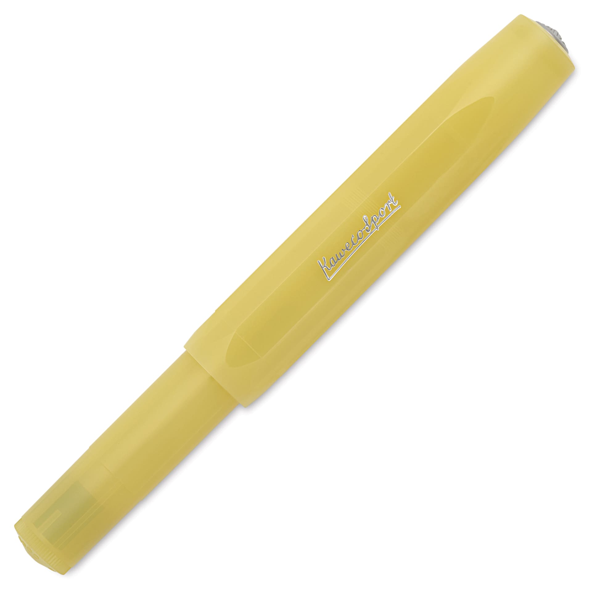 Kaweco Frosted Sport Rollall Pen - Sweet Banana, cap replaced