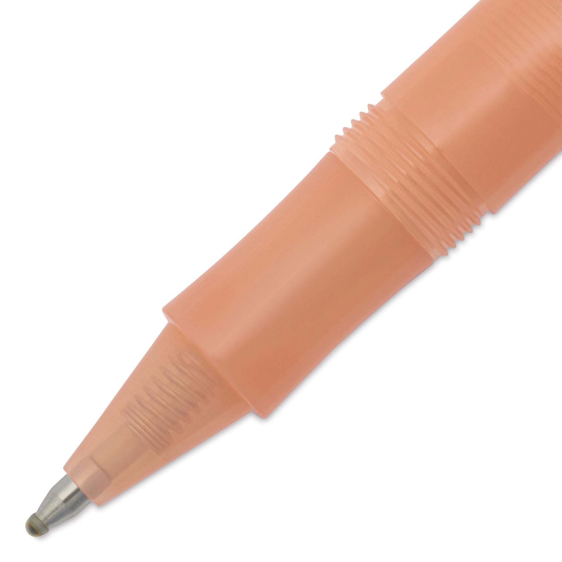 Kaweco Frosted Sport Rollall Pen - Soft Mandarin, close-up of the point