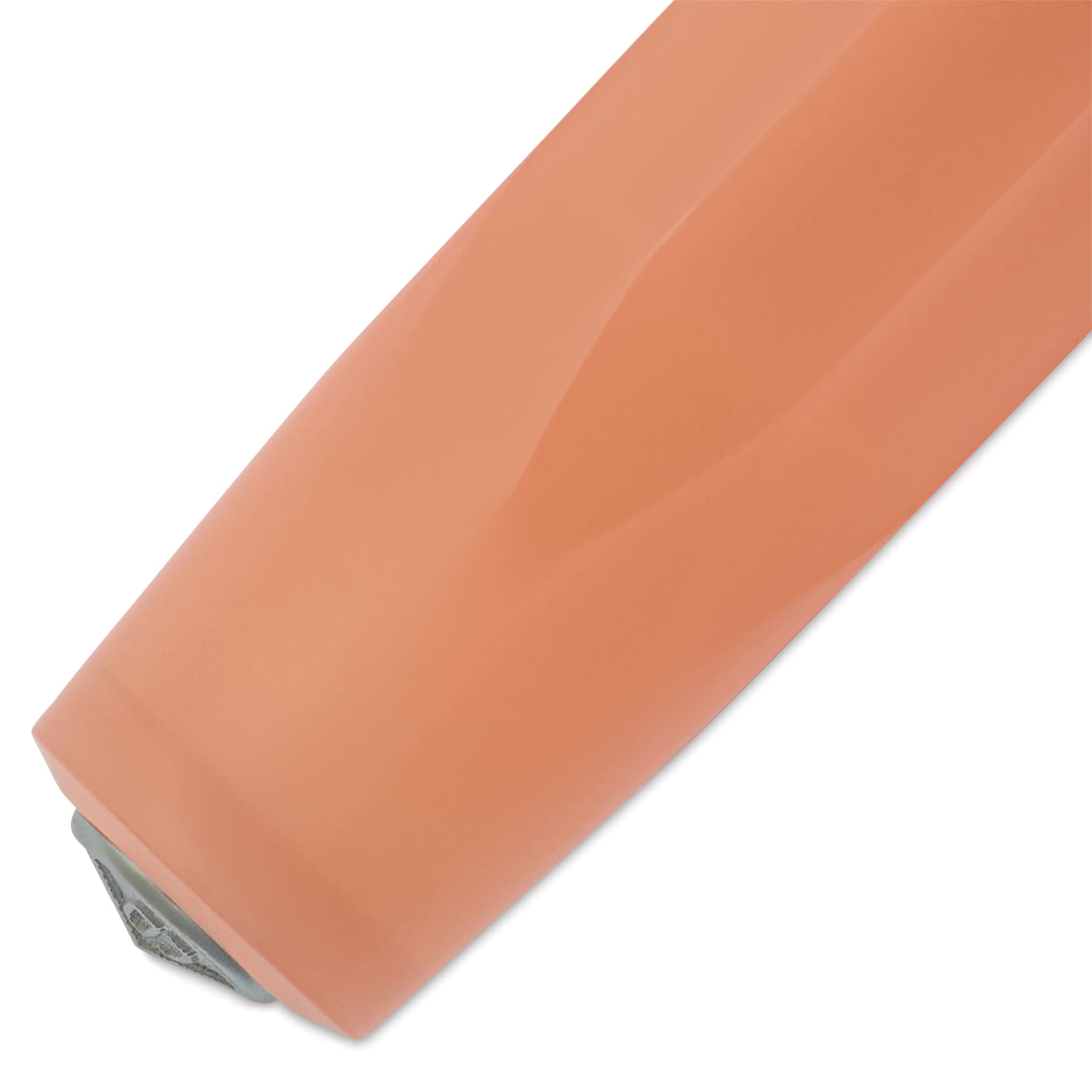 Kaweco Frosted Sport Rollall Pen - Soft Mandarin, close-up of the brand's seal on the cap