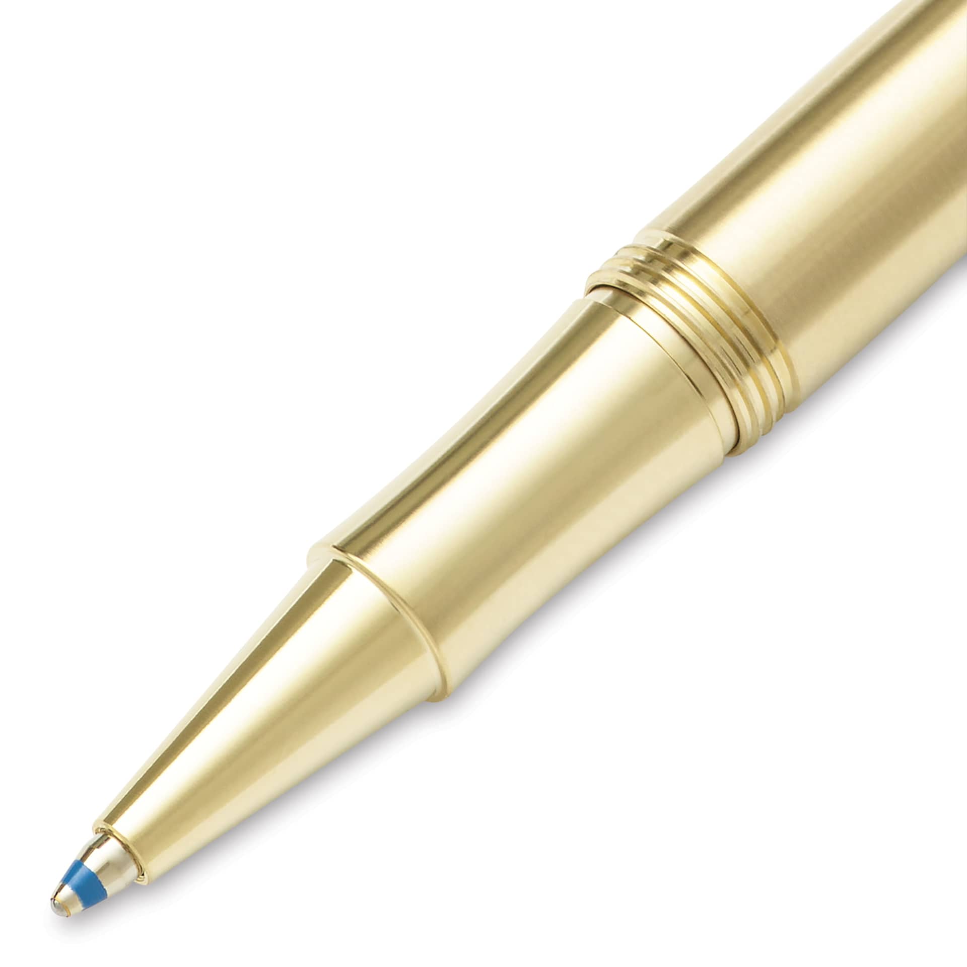 Kaweco Liliput Ballpoint Pen - Brass, close-up of the tip